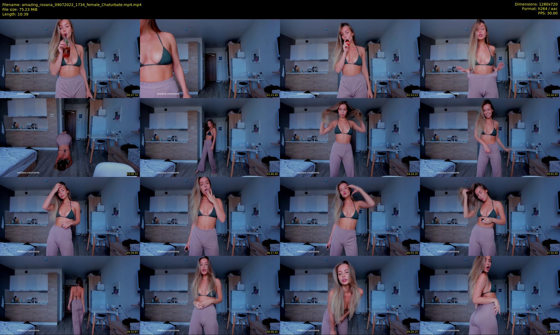 amazing_roxana — 11 minute Chaturbate female cam show recording, 720p, Jul 9, 2022
