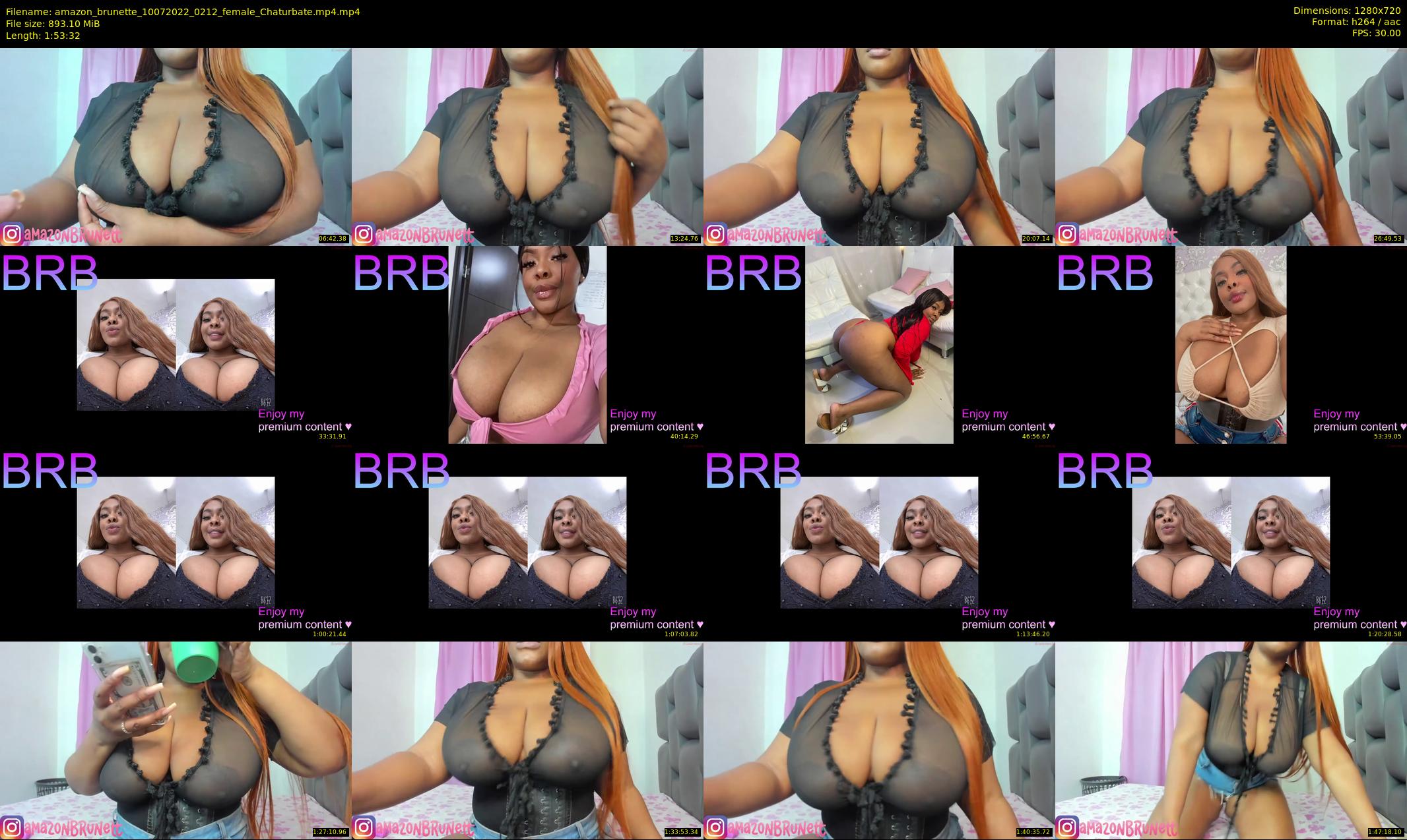 amazon_brunette — 114 minute Chaturbate female cam show recording, 720p, Jul 10, 2022