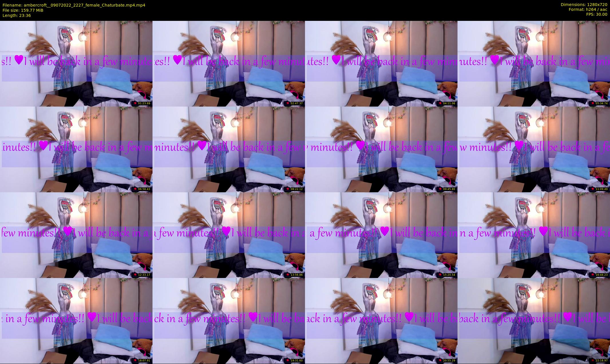 ambercroft_ — 24 minute Chaturbate female cam show recording, 720p, Jul 9, 2022
