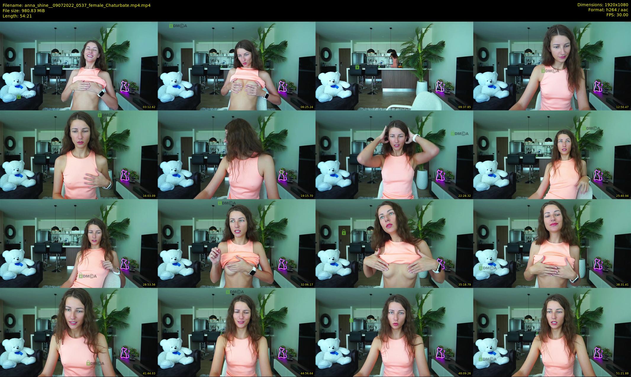 anna_shine_ — 55 minute Chaturbate female cam show recording, 1080p, Jul 9, 2022