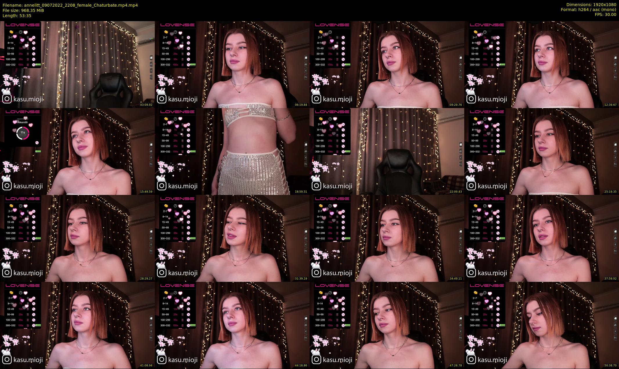 annelitt — 54 minute Chaturbate female cam show recording, 1080p, Jul 9, 2022