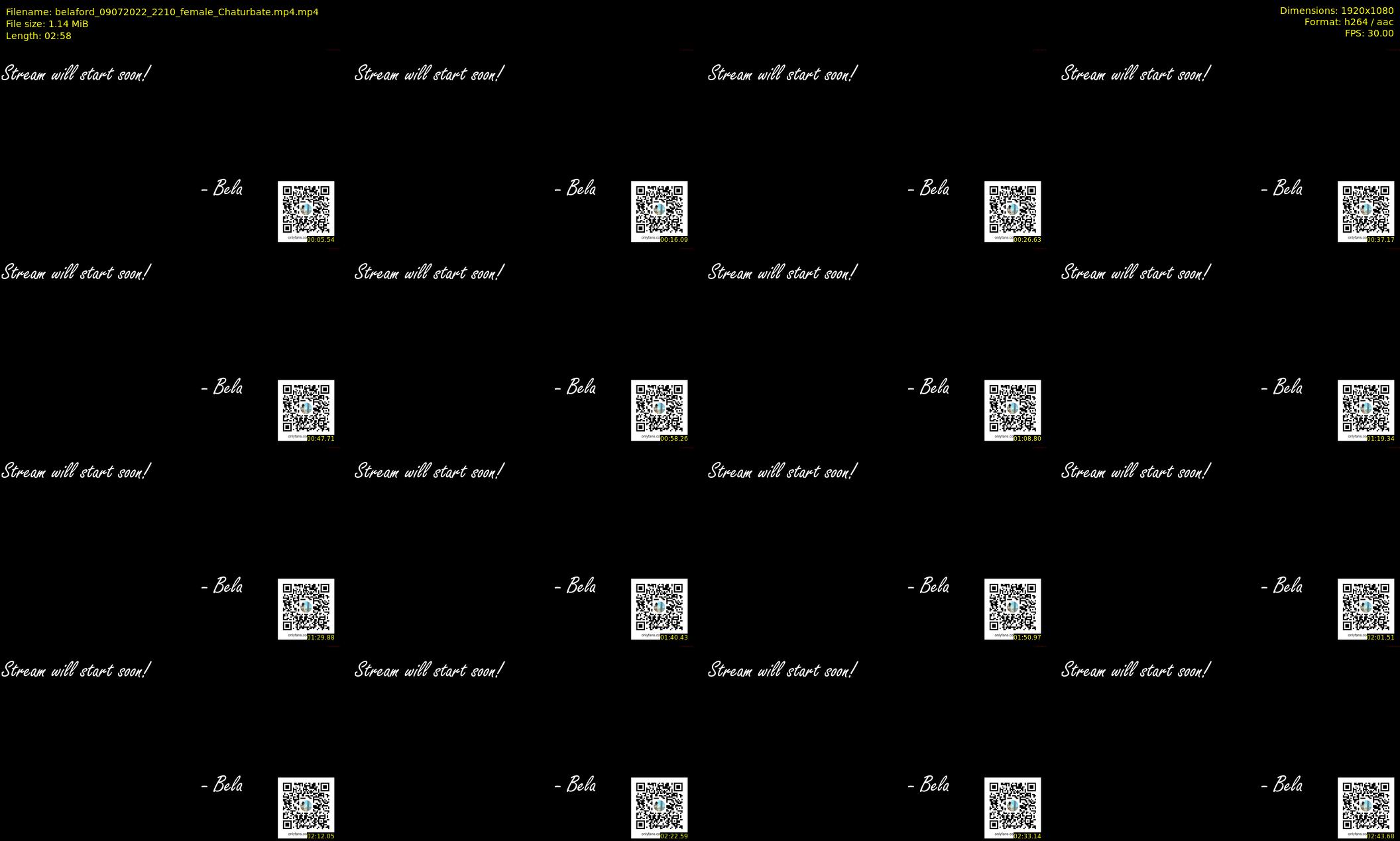 belaford — 3 minute Chaturbate female cam show recording, 1080p, Jul 9, 2022