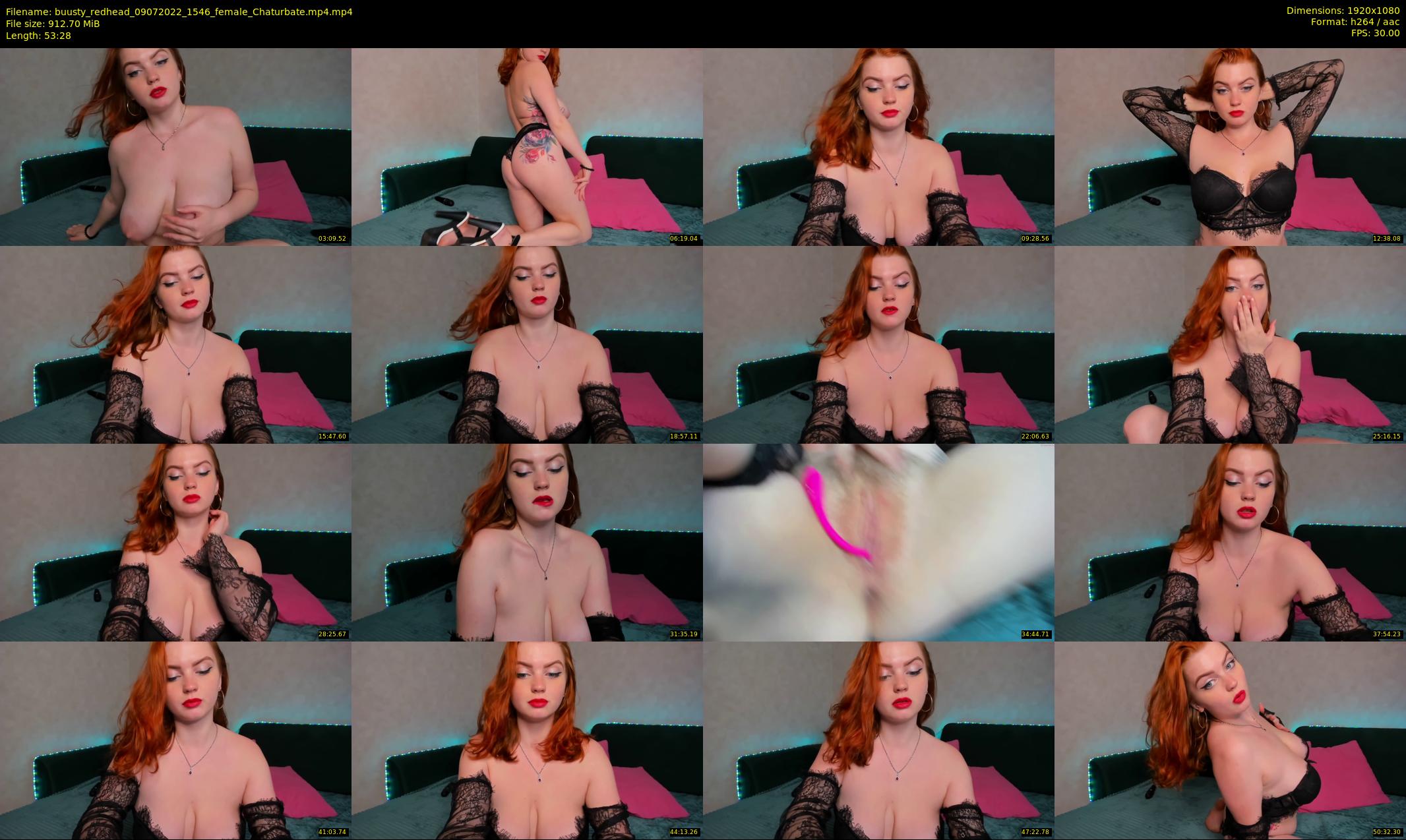 buusty_redhead — 54 minute Chaturbate female cam show recording, 1080p, Jul 9, 2022