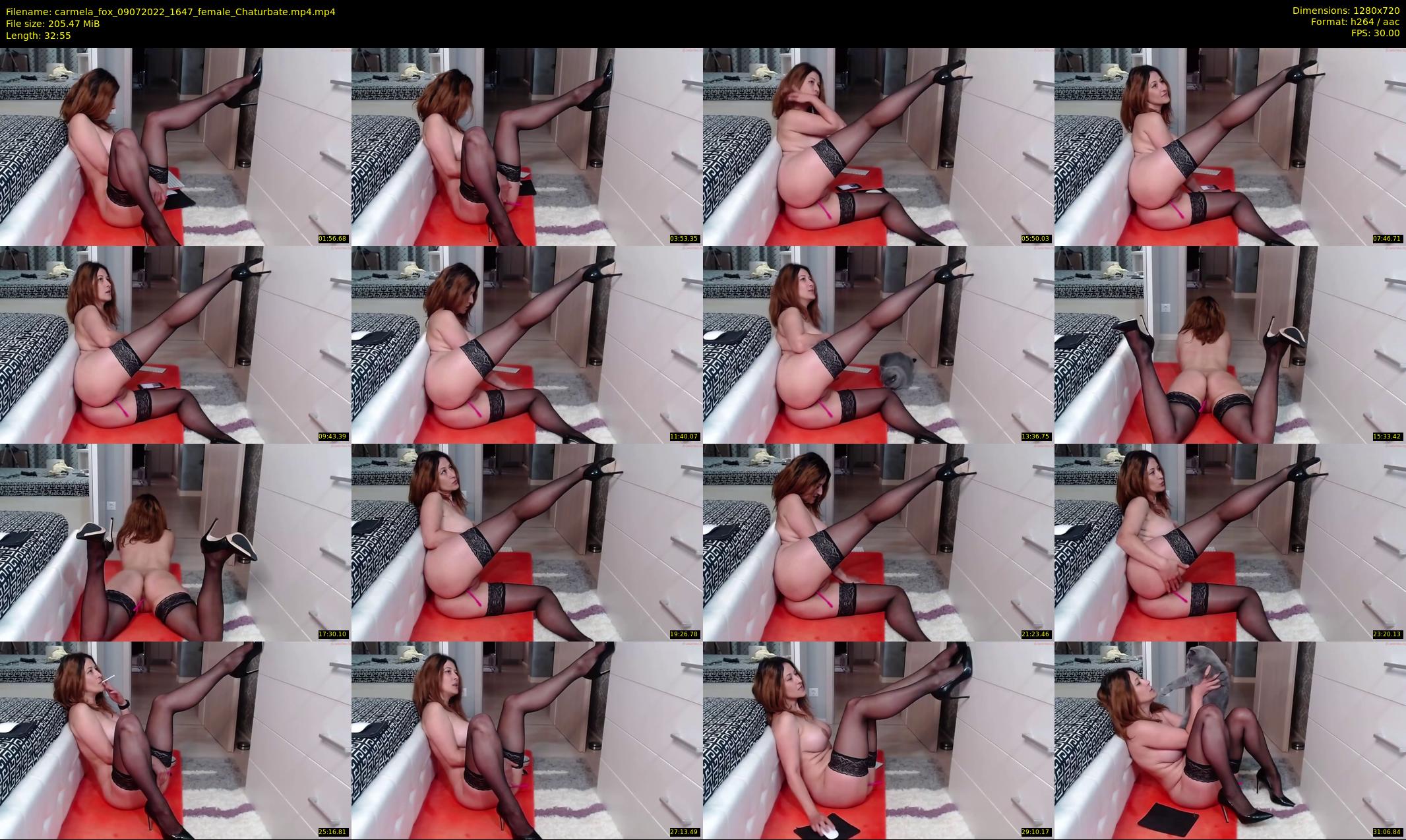 carmela_fox — 33 minute Chaturbate female cam show recording, 720p, Jul 9, 2022
