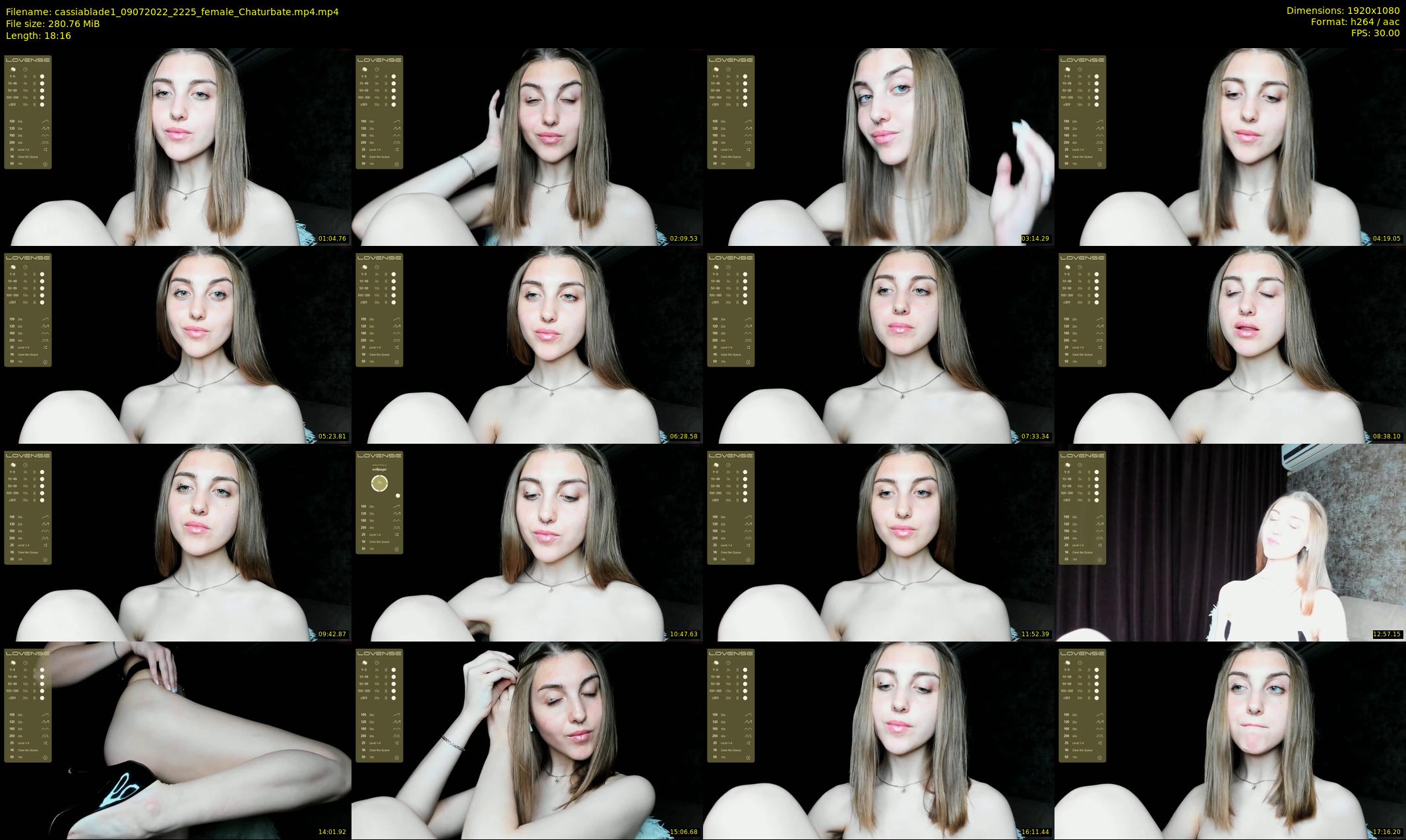 cassiablade1 — 19 minute Chaturbate female cam show recording, 1080p, Jul 9, 2022