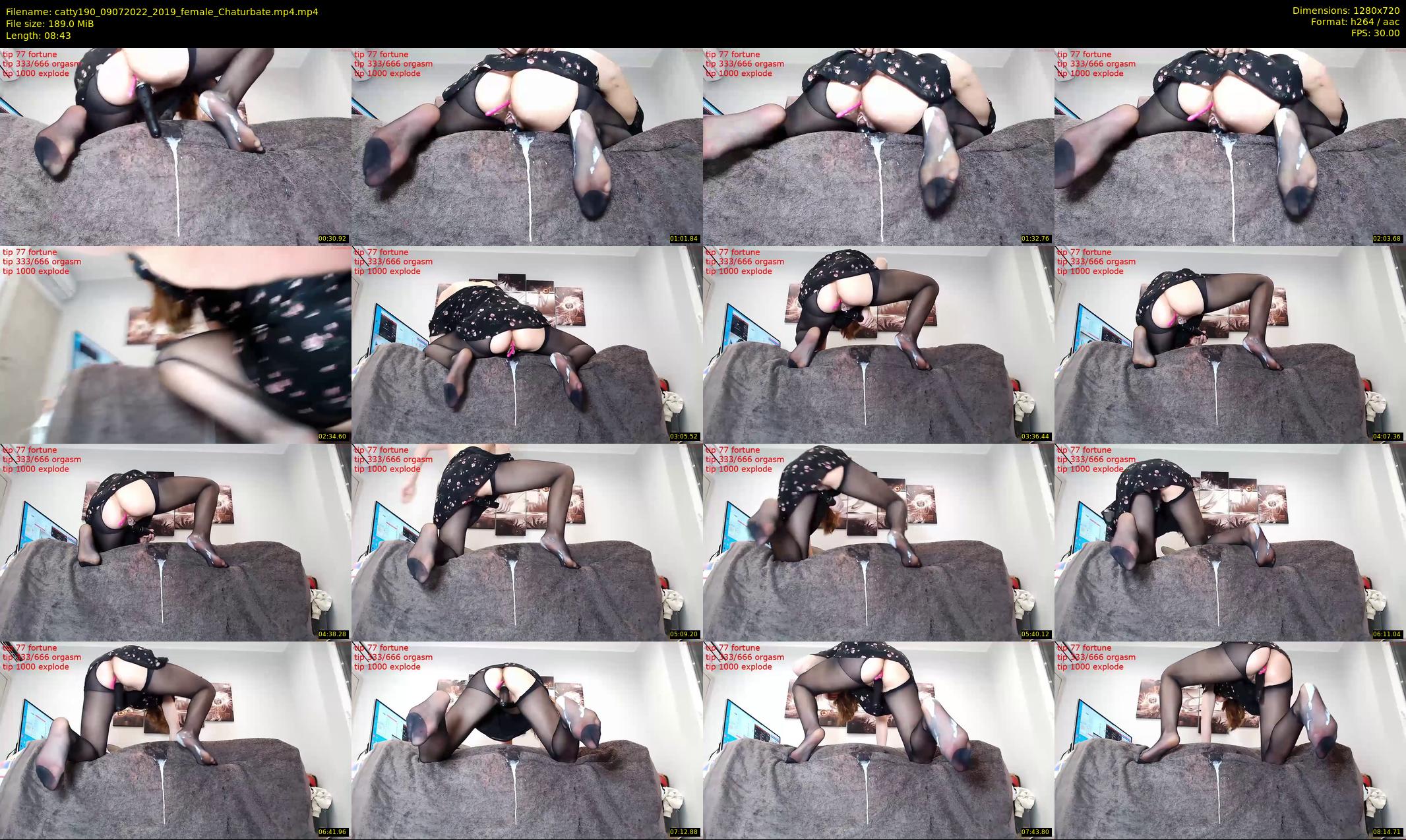 catty190 — 9 minute Chaturbate female cam show recording, 720p, Jul 9, 2022