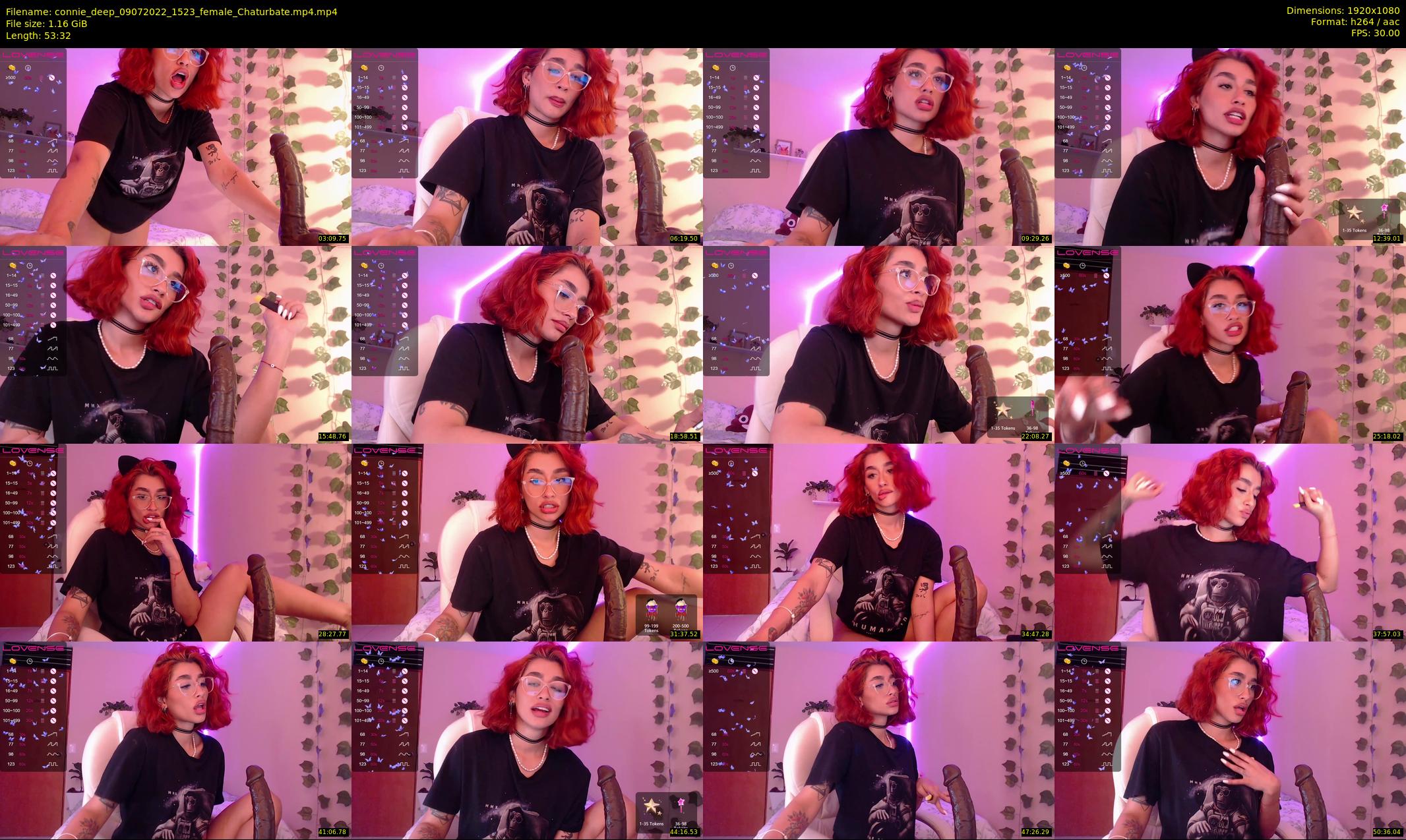connie_deep — 54 minute Chaturbate female cam show recording, 1080p, Jul 9, 2022