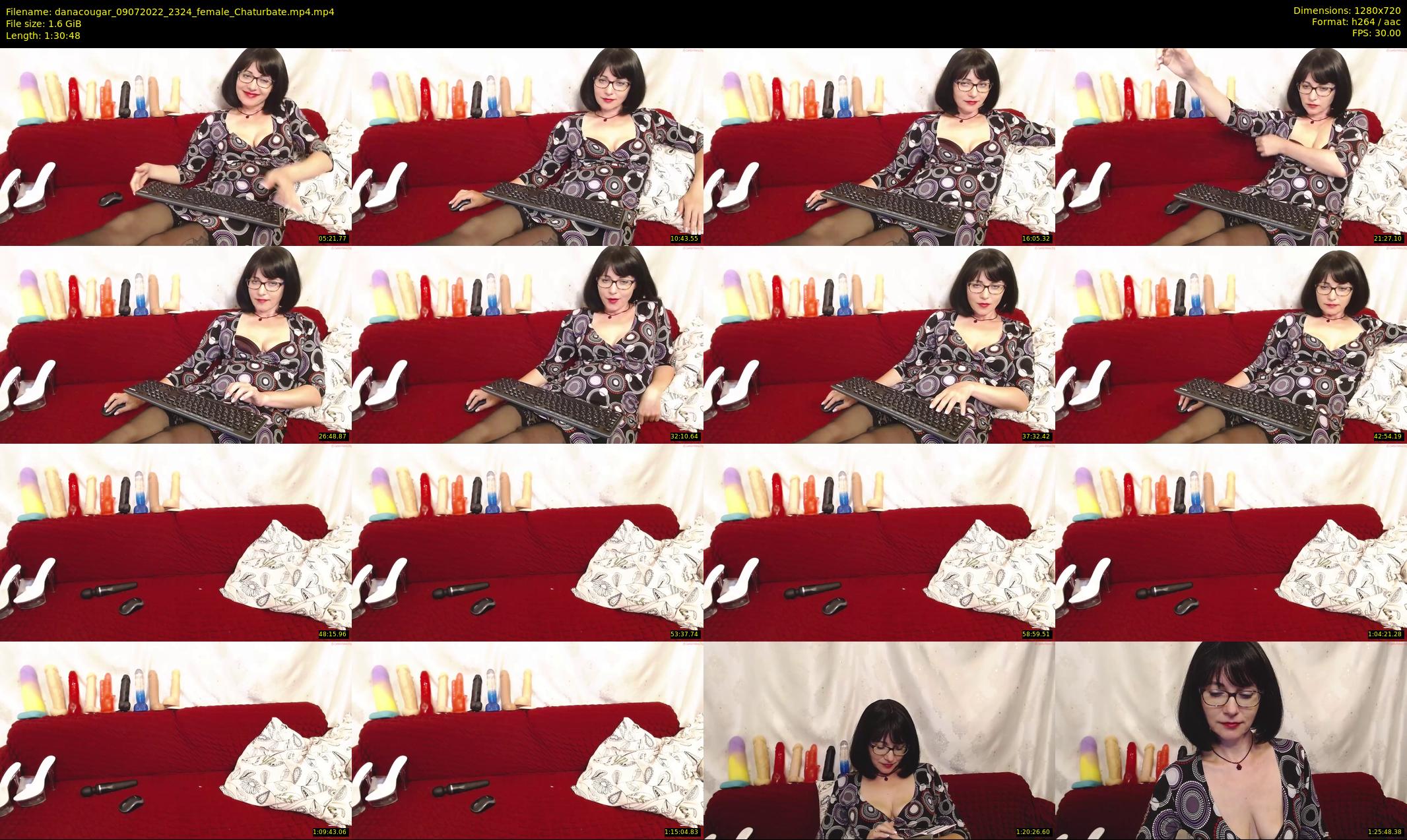 danacougar — 91 minute Chaturbate female cam show recording, 720p, Jul 9, 2022
