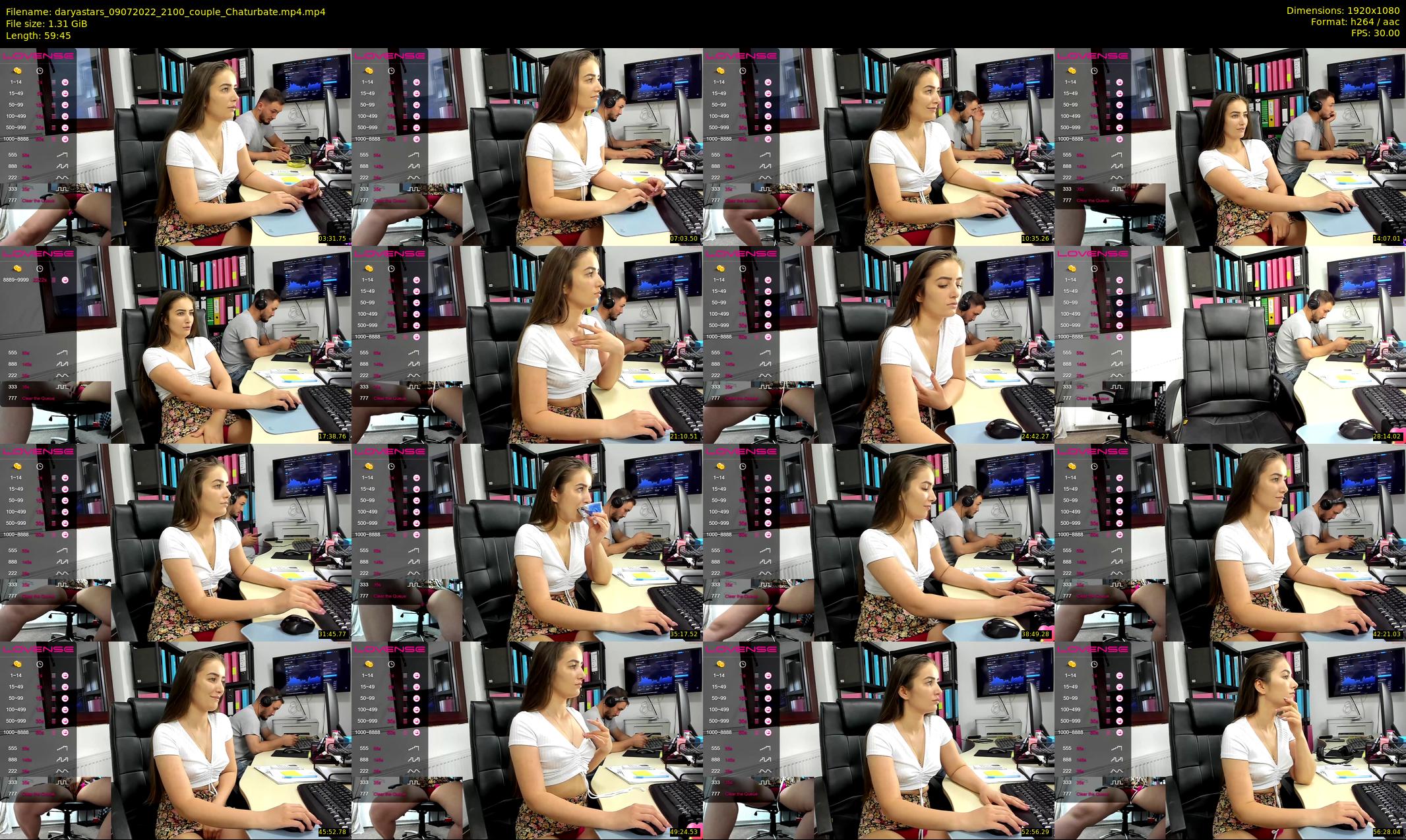 daryastars — 60 minute Chaturbate couple cam show recording, 1080p, Jul 9, 2022