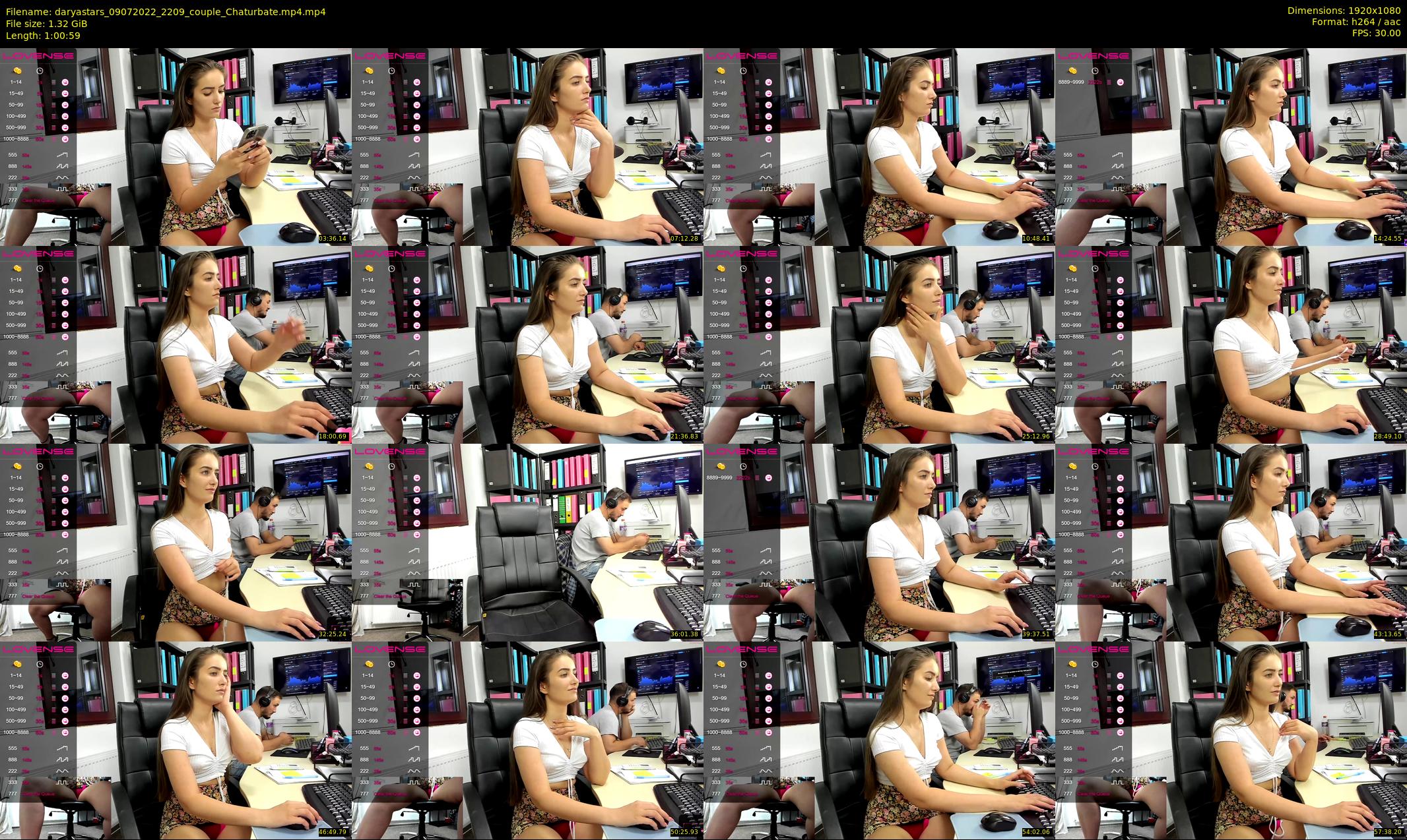 daryastars — 61 minute Chaturbate couple cam show recording, 1080p, Jul 9, 2022