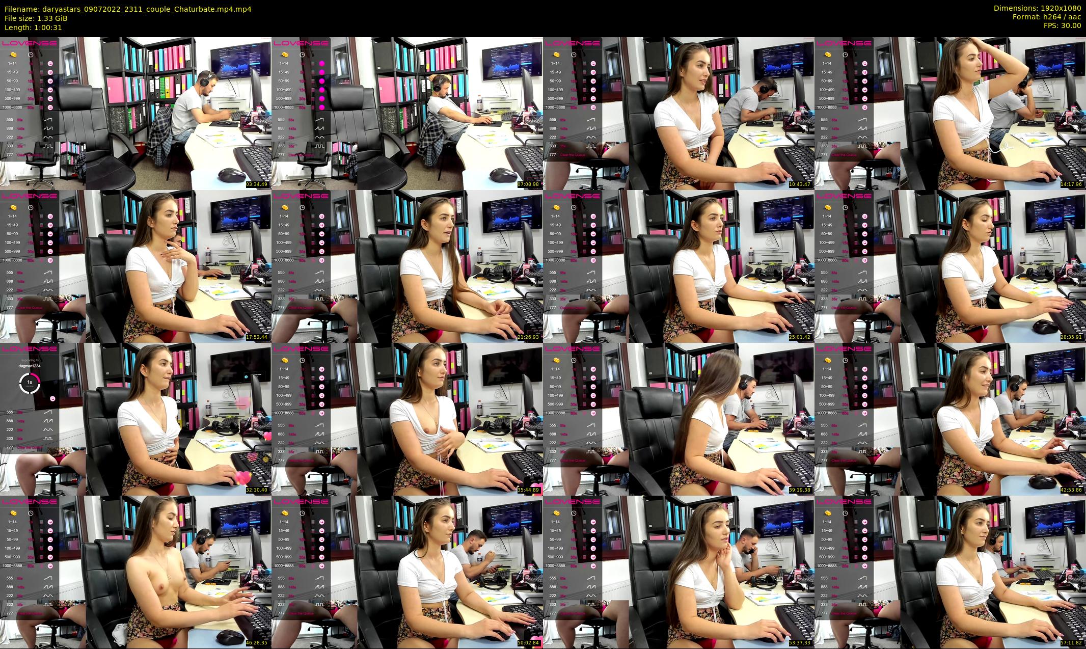 daryastars — 61 minute Chaturbate couple cam show recording, 1080p, Jul 9, 2022