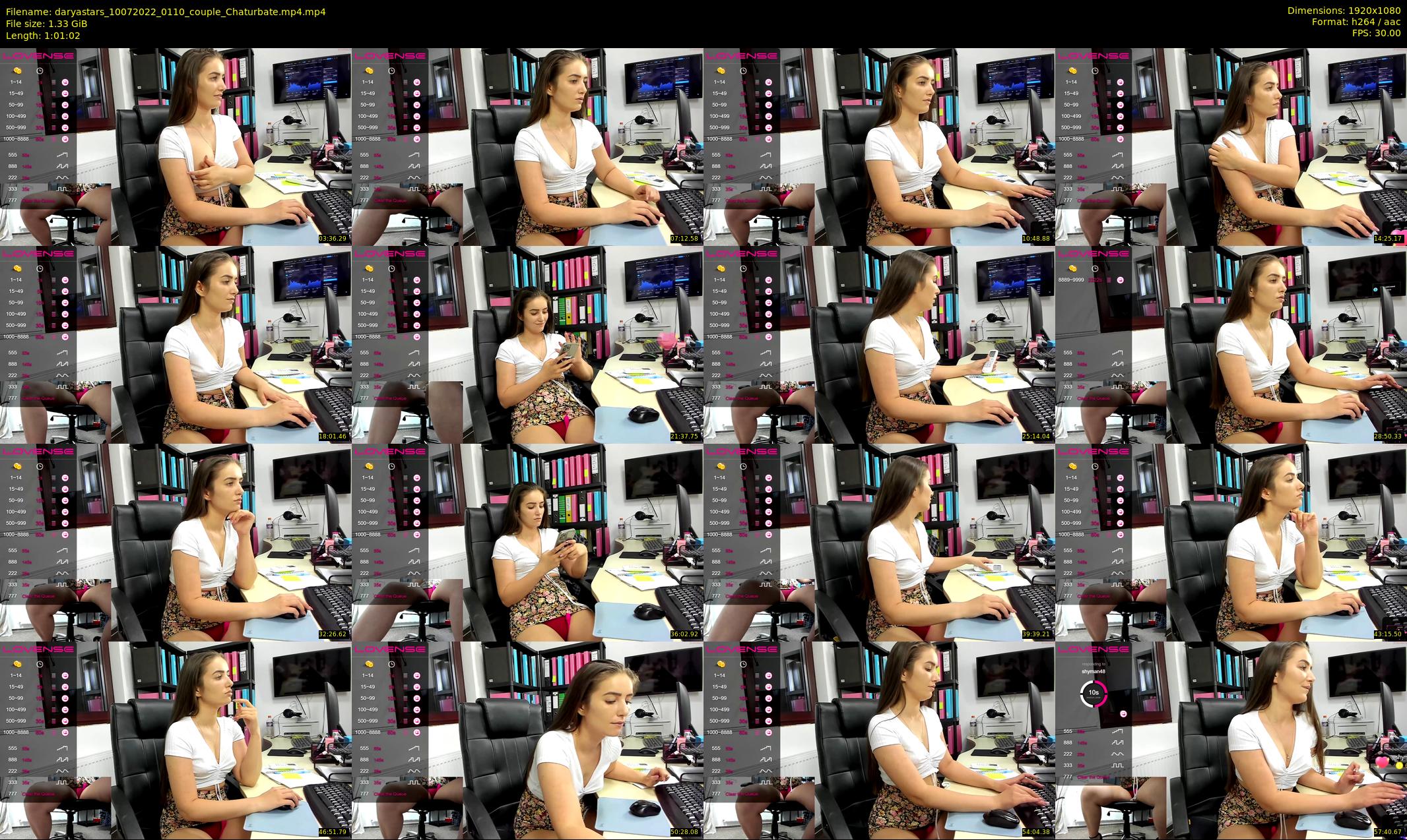 daryastars — 62 minute Chaturbate couple cam show recording, 1080p, Jul 10, 2022