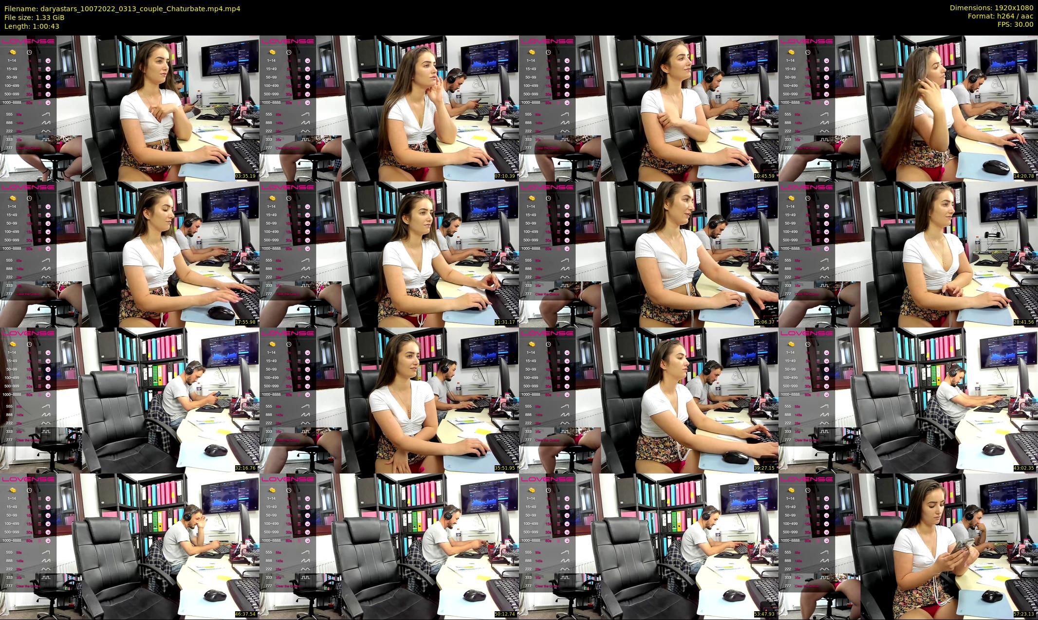 daryastars — 61 minute Chaturbate couple cam show recording, 1080p, Jul 10, 2022