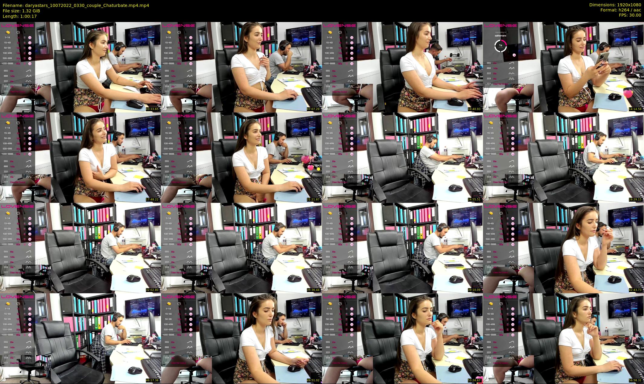 daryastars — 61 minute Chaturbate couple cam show recording, 1080p, Jul 10, 2022