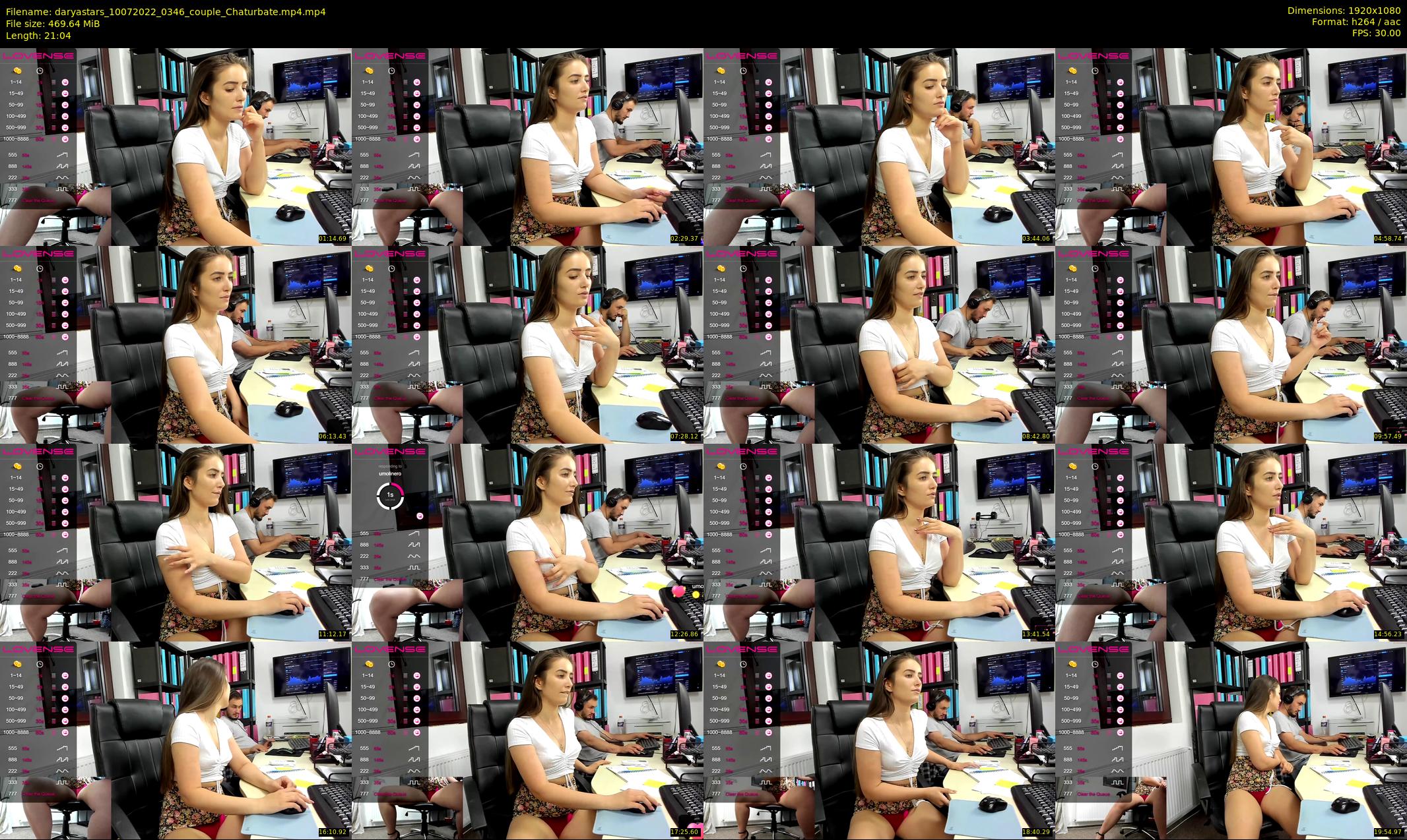 daryastars — 22 minute Chaturbate couple cam show recording, 1080p, Jul 10, 2022