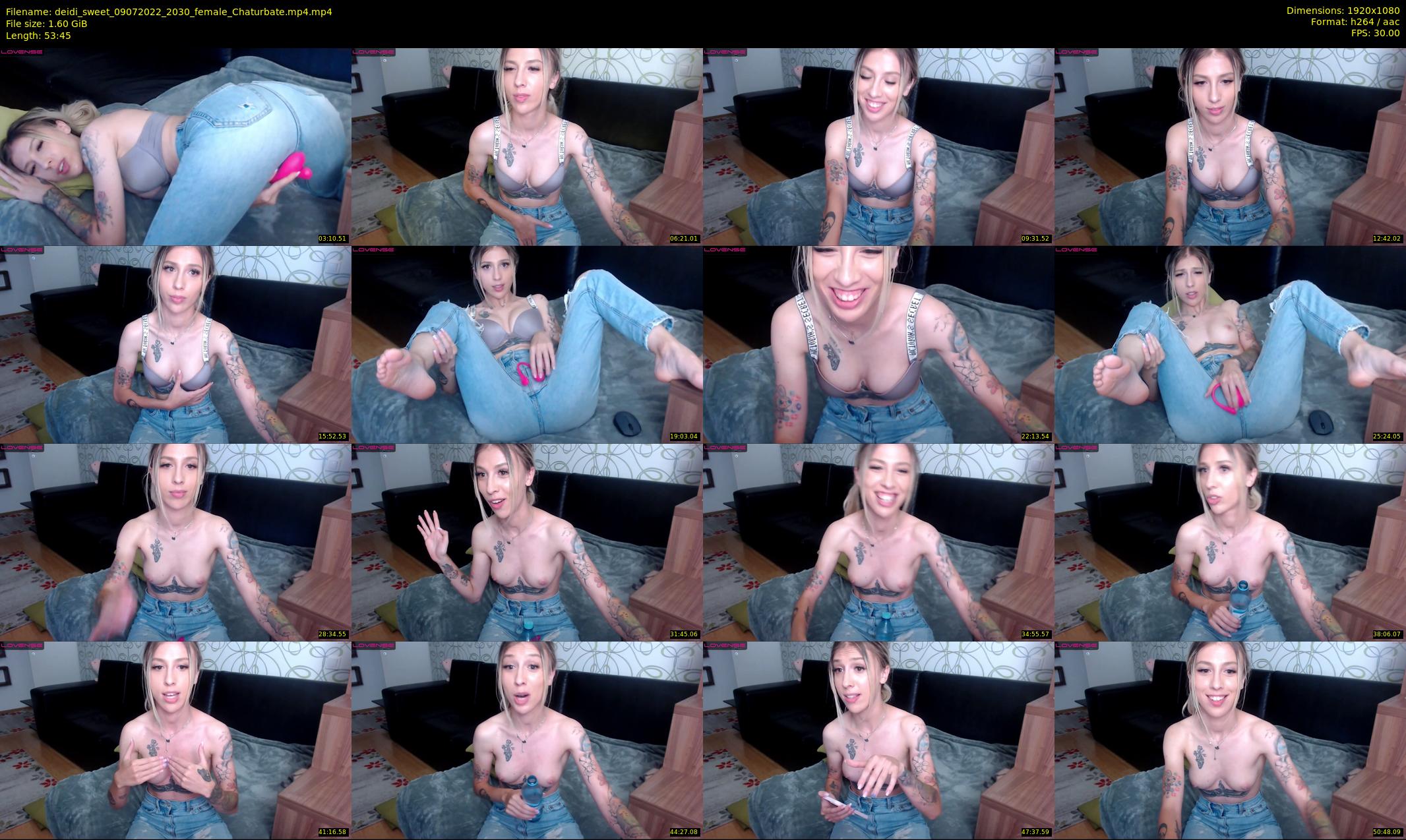 deidi_sweet — 54 minute Chaturbate female cam show recording, 1080p, Jul 9, 2022