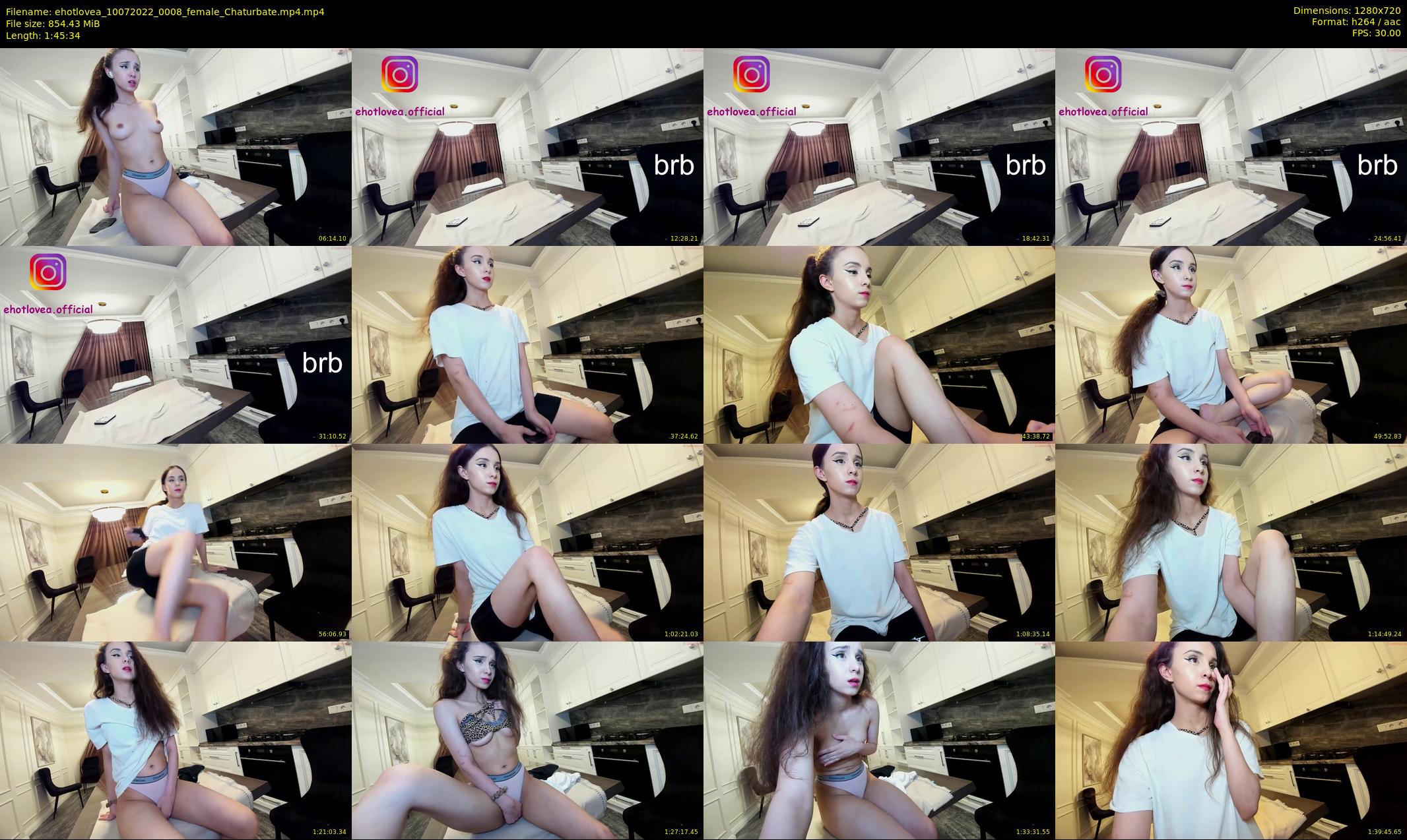 ehotlovea — 106 minute Chaturbate female cam show recording, 720p, Jul 10, 2022