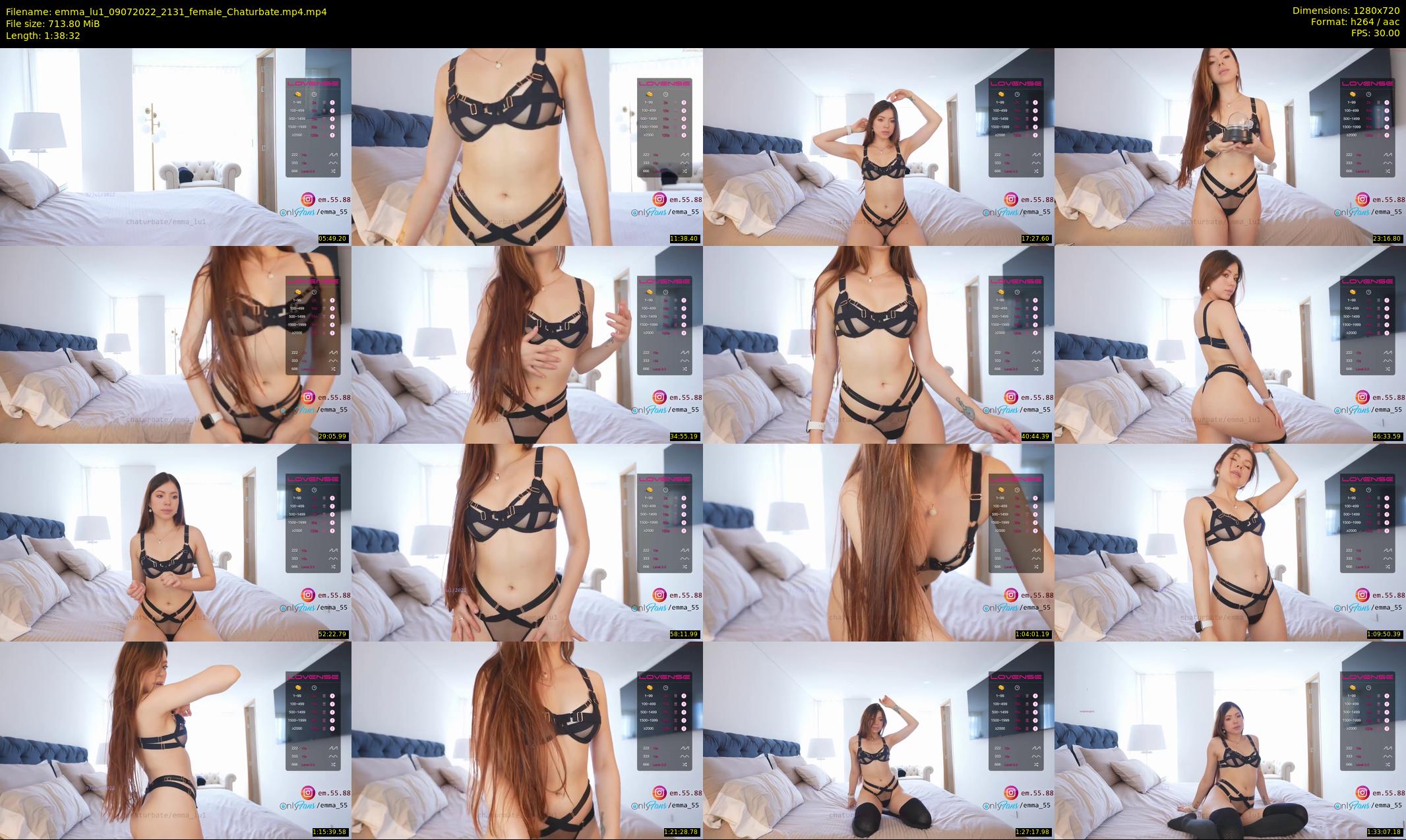 emma_lu1 — 99 minute Chaturbate female cam show recording, 720p, Jul 9, 2022