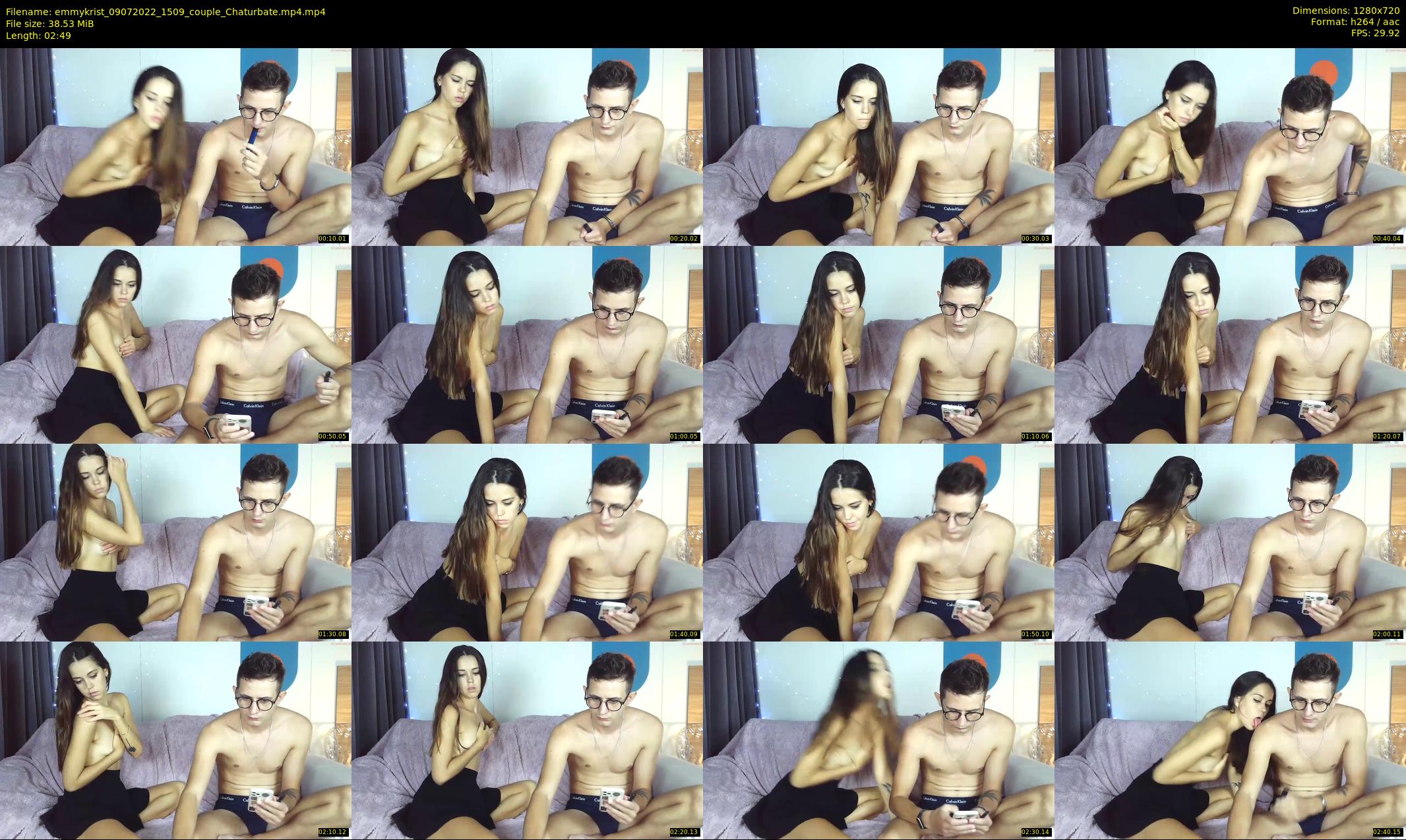 emmykrist — 3 minute Chaturbate couple cam show recording, 720p, Jul 9, 2022