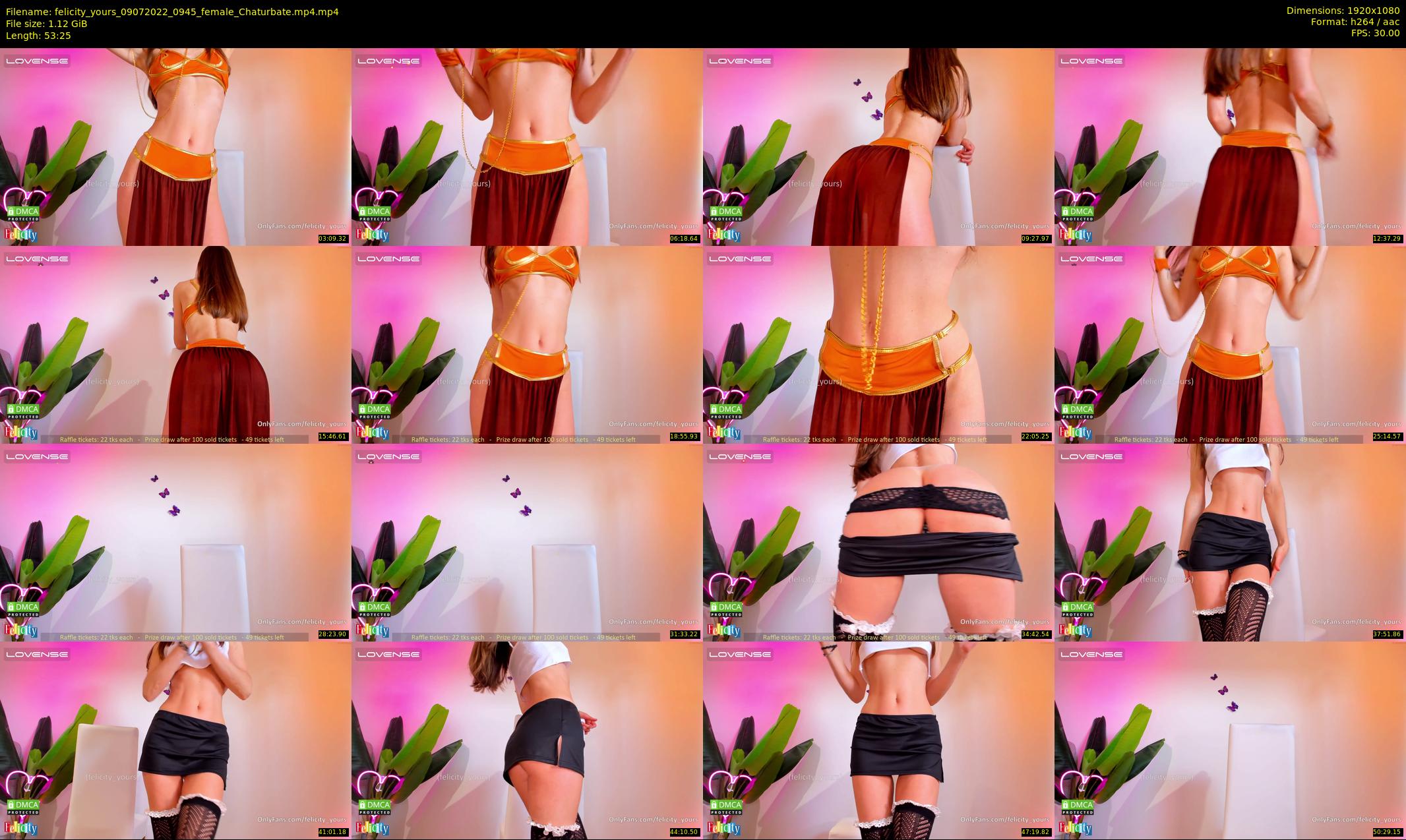 felicity_yours — 54 minute Chaturbate female cam show recording, 1080p, Jul 9, 2022