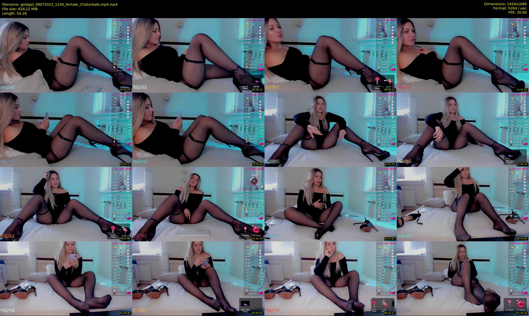 goldgal — 55 minute Chaturbate female cam show recording, 1080p, Jul 9, 2022