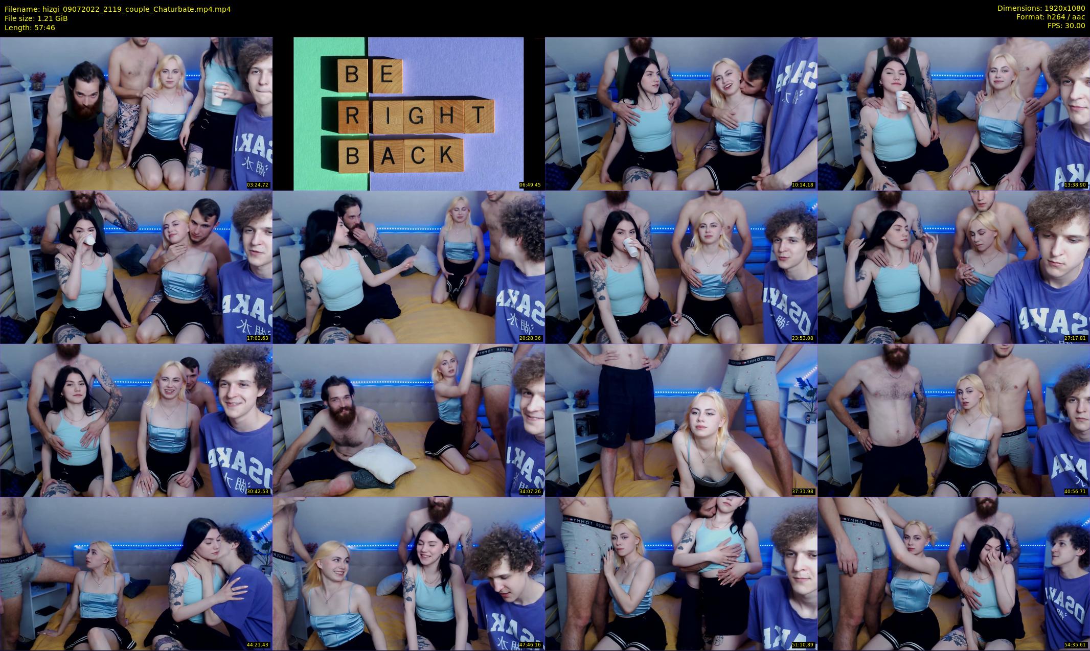 hizgi — 58 minute Chaturbate couple cam show recording, 1080p, Jul 9, 2022