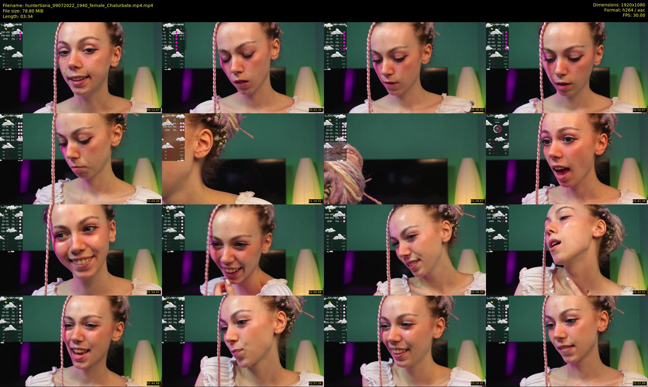huntertiana — 4 minute Chaturbate female cam show recording, 1080p, Jul 9, 2022