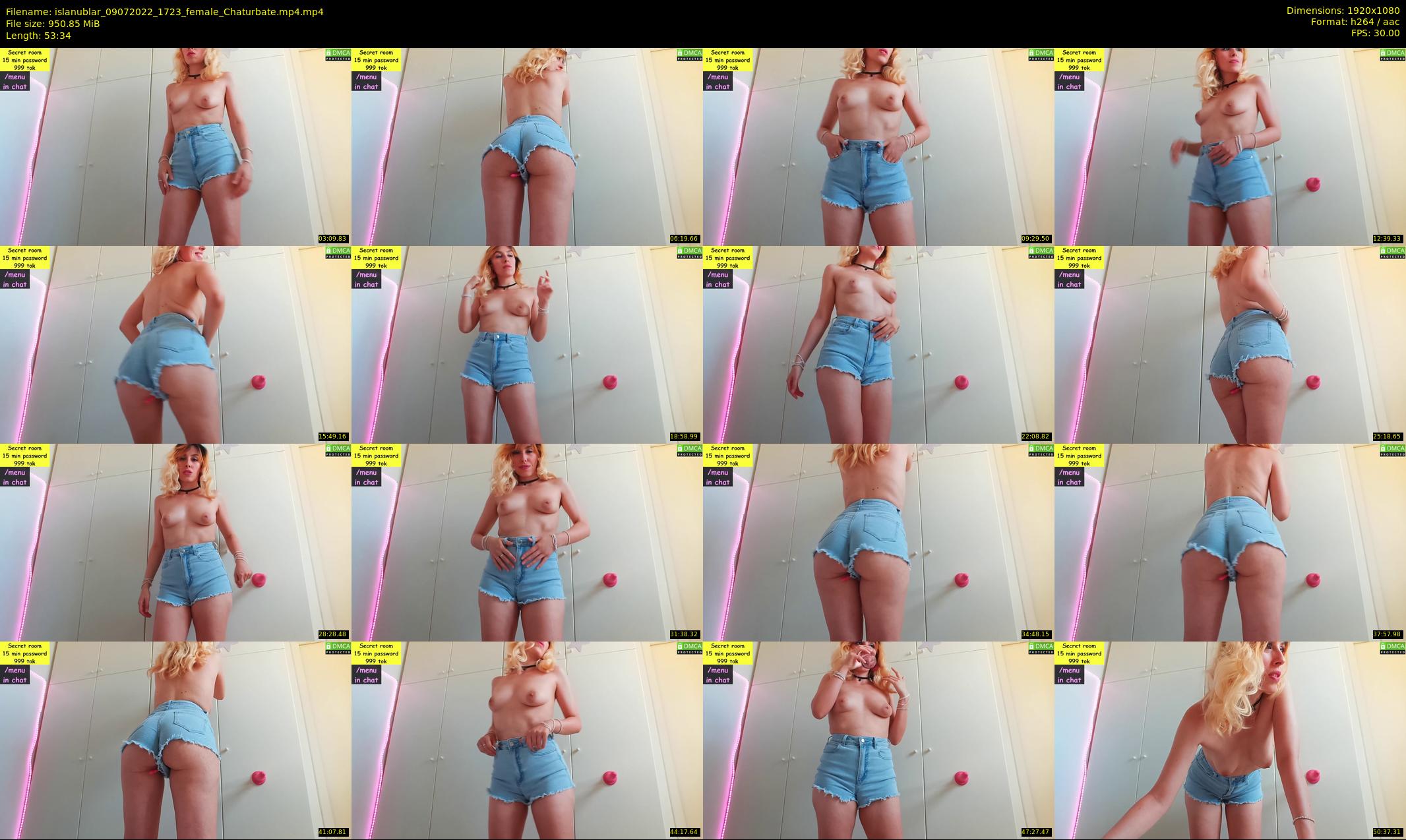 islanublar — 54 minute Chaturbate female cam show recording, 1080p, Jul 9, 2022
