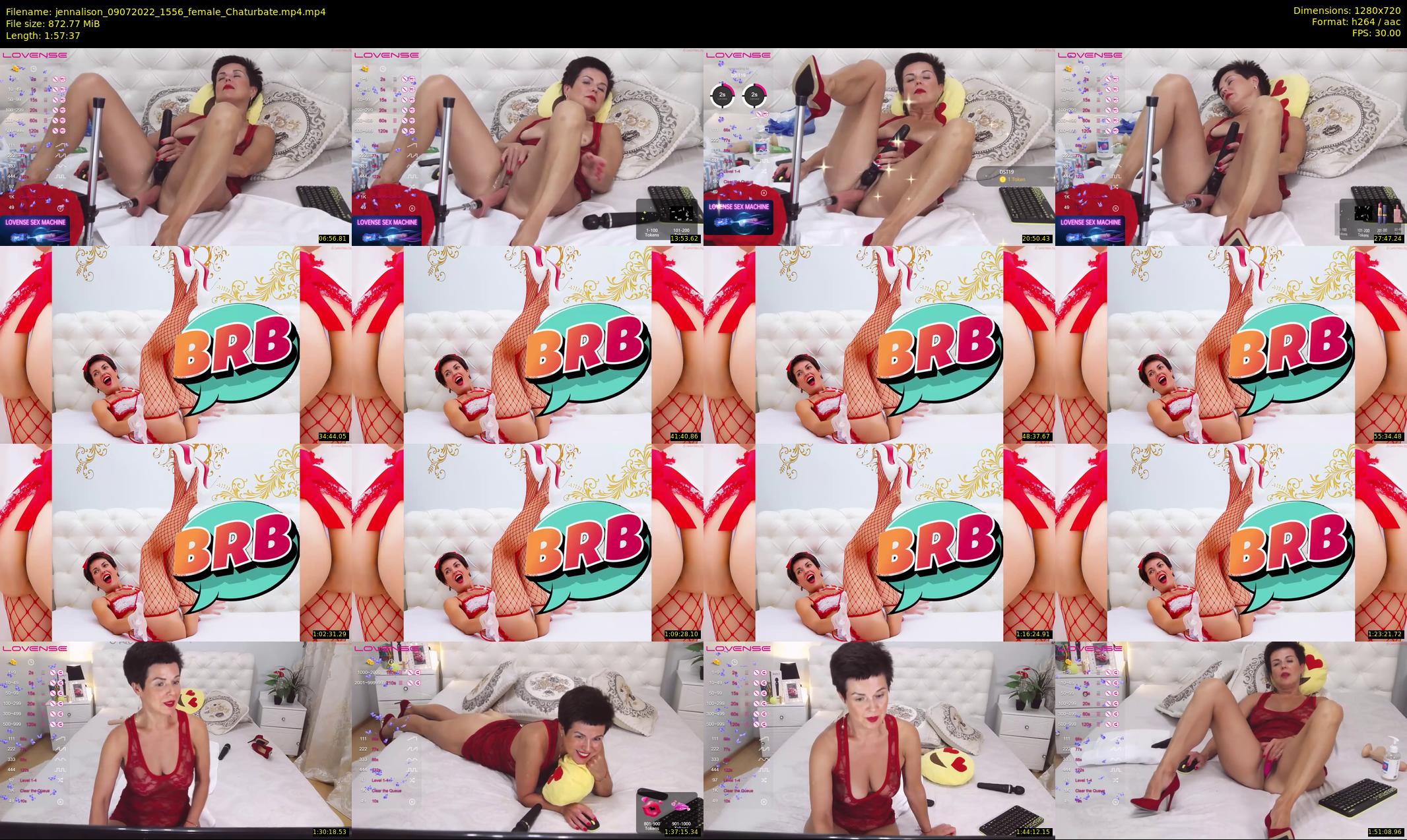 jennalison — 118 minute Chaturbate female cam show recording, 720p, Jul 9, 2022