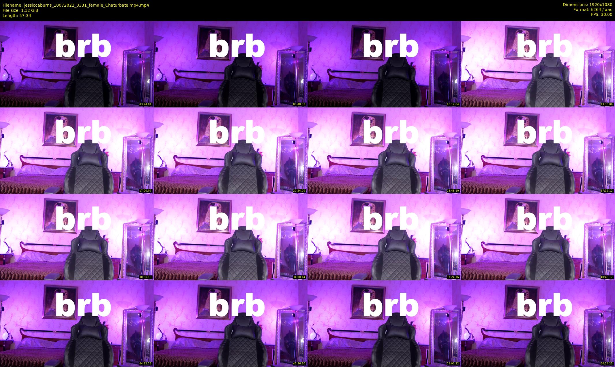 jessiccaburns — 58 minute Chaturbate female cam show recording, 1080p, Jul 10, 2022