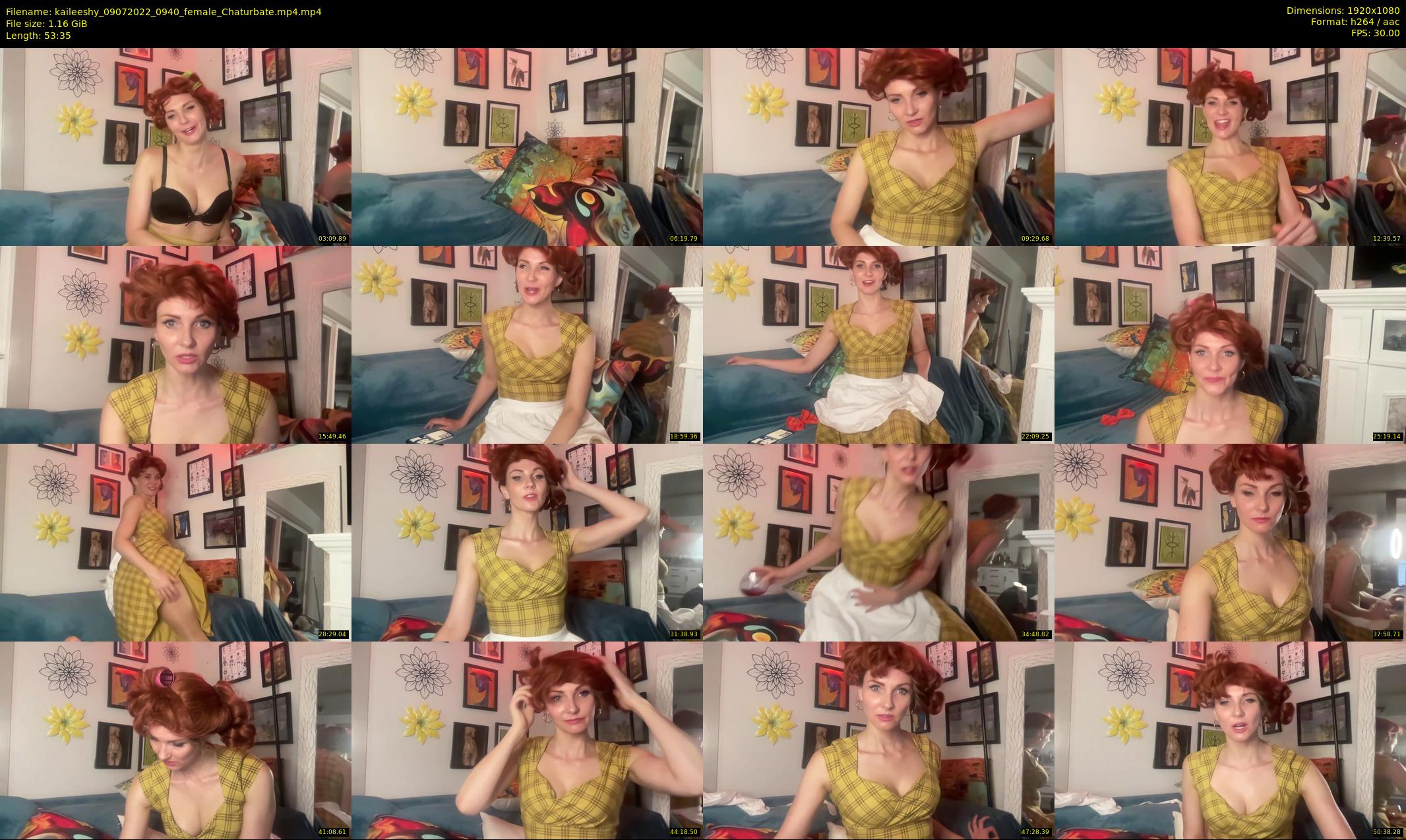kaileeshy — 54 minute Chaturbate female cam show recording, 1080p, Jul 9, 2022