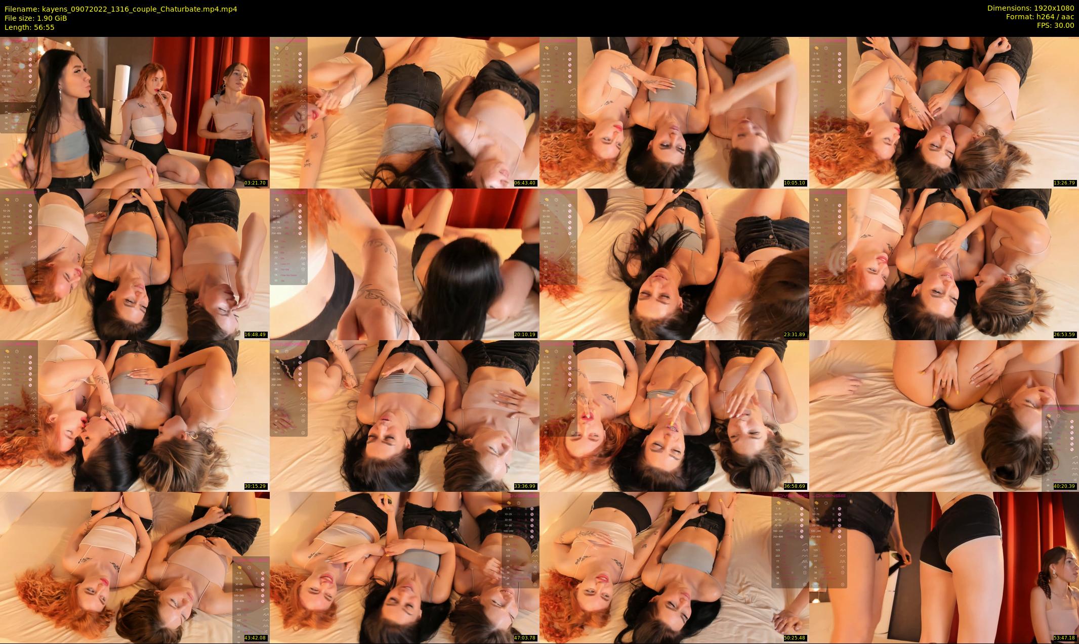 kayens — 57 minute Chaturbate couple cam show recording, 1080p, Jul 9, 2022