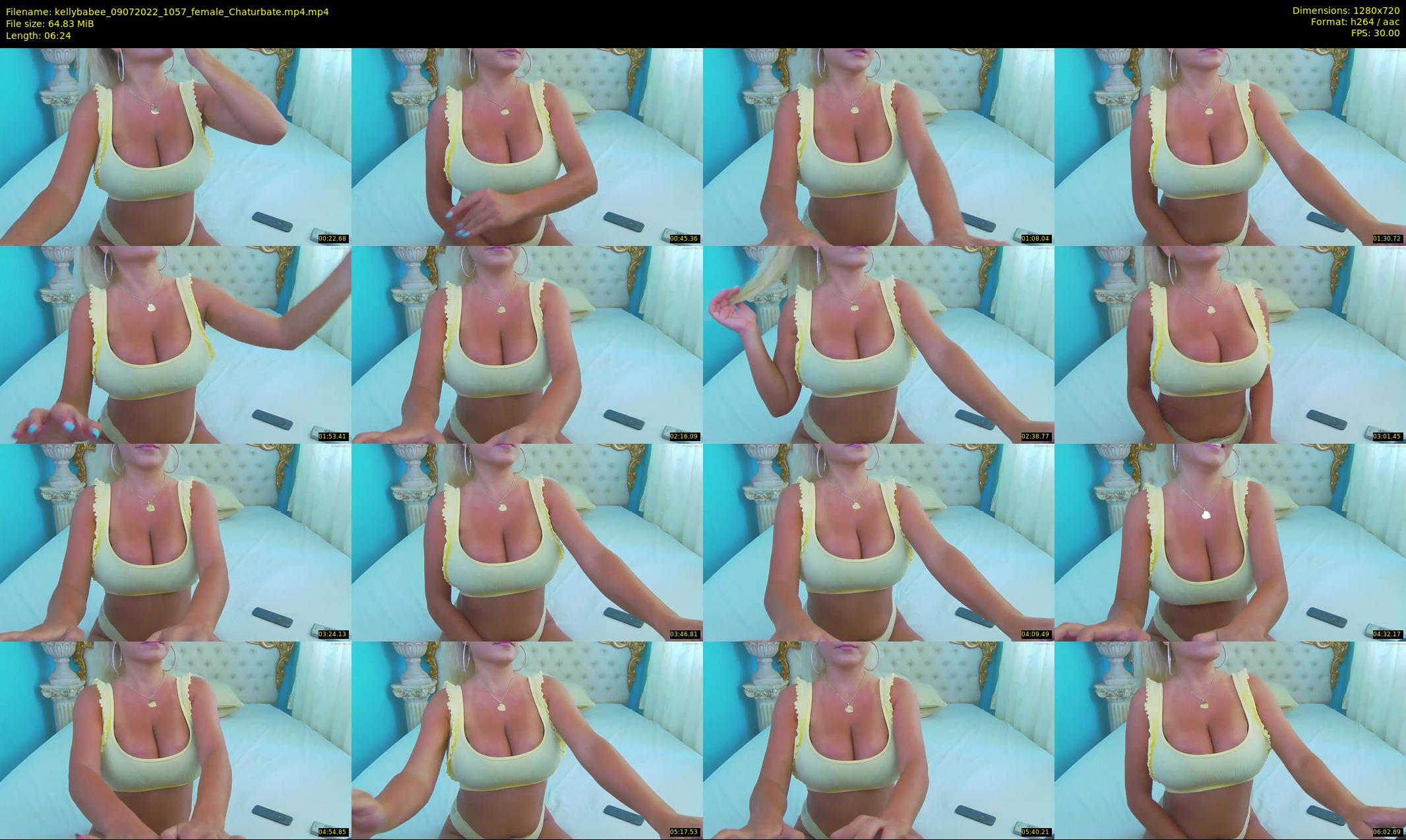 kellybabee — 7 minute Chaturbate female cam show recording, 720p, Jul 9, 2022