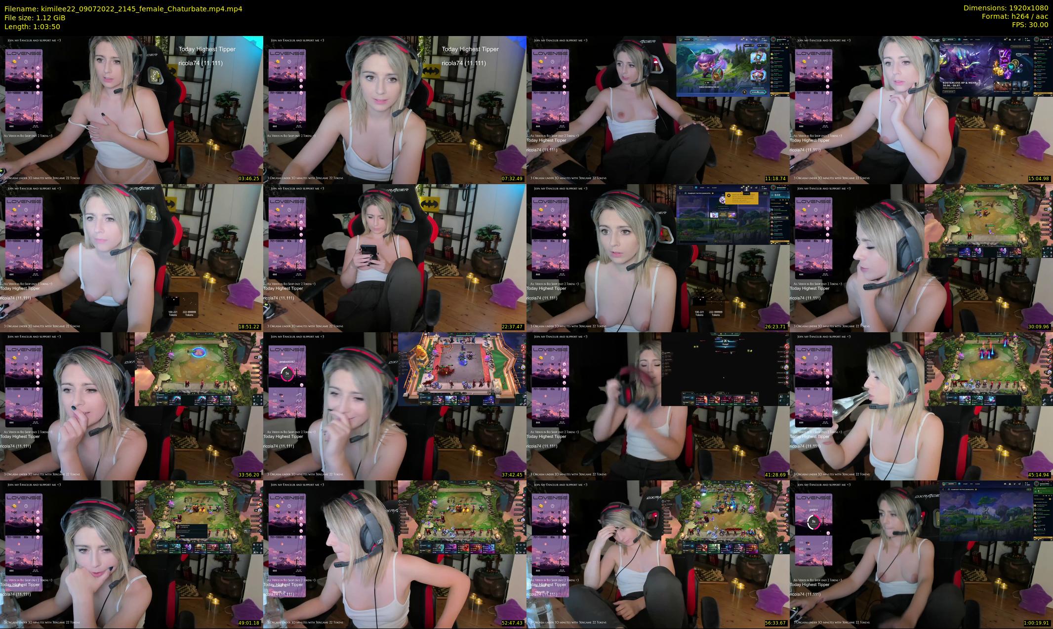 kimilee22 — 64 minute Chaturbate female cam show recording, 1080p, Jul 9, 2022