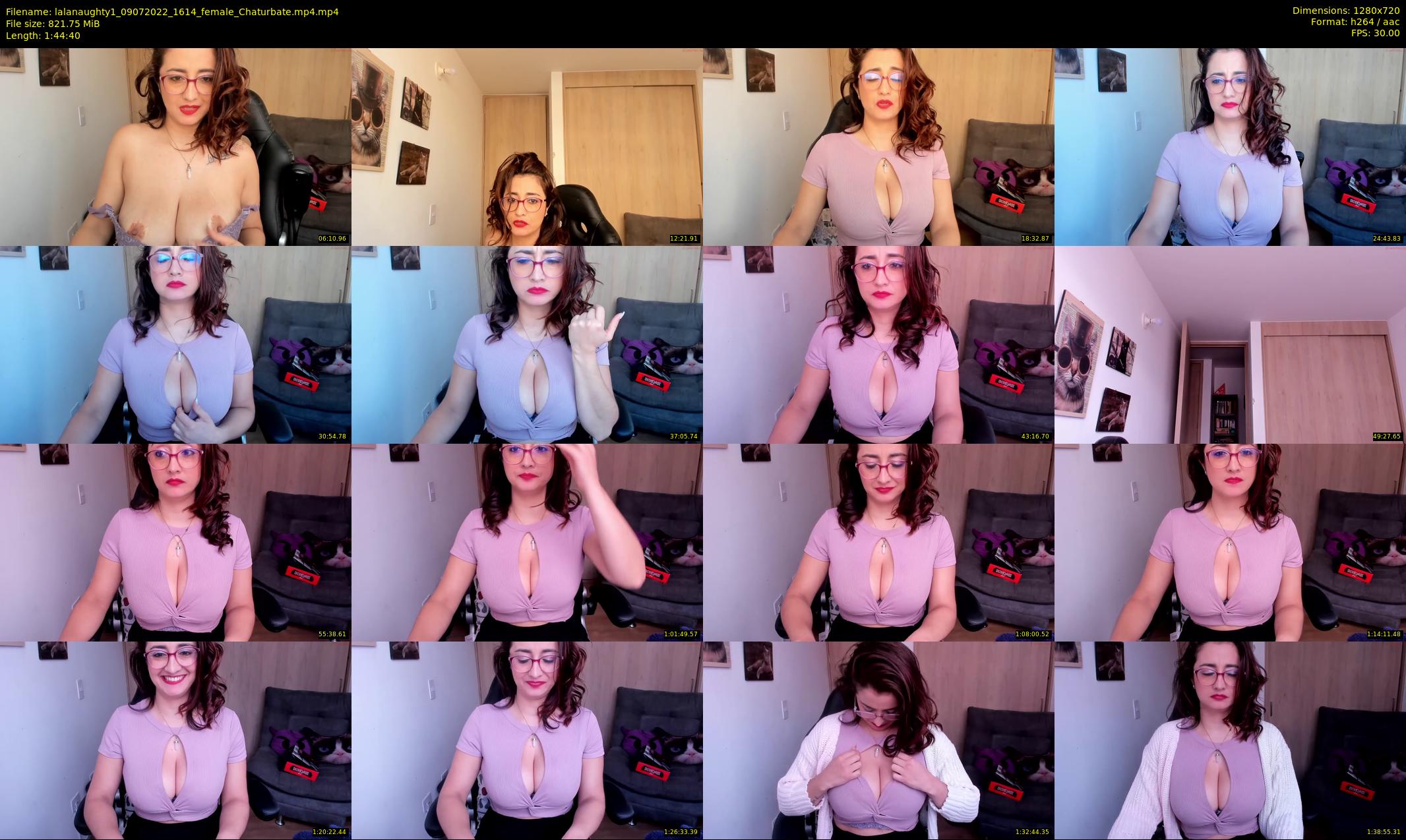 lalanaughty1 — 105 minute Chaturbate female cam show recording, 720p, Jul 9, 2022