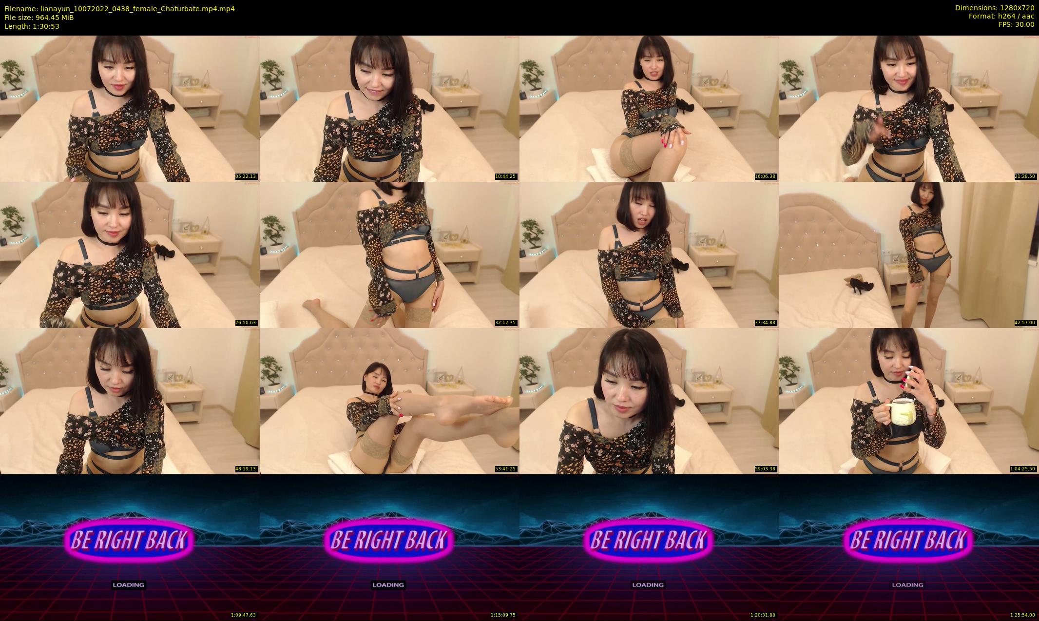 lianayun — 91 minute Chaturbate female cam show recording, 720p, Jul 10, 2022