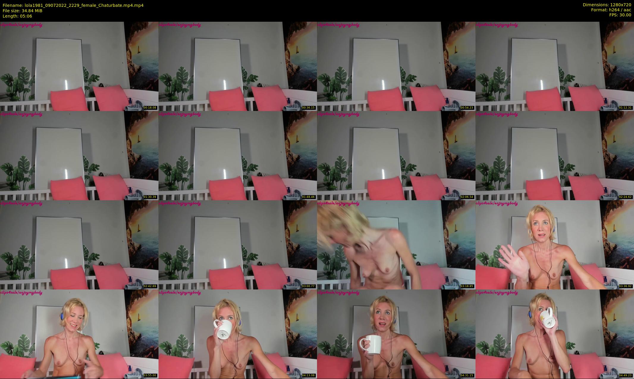 lola1981 — 6 minute Chaturbate female cam show recording, 720p, Jul 9, 2022