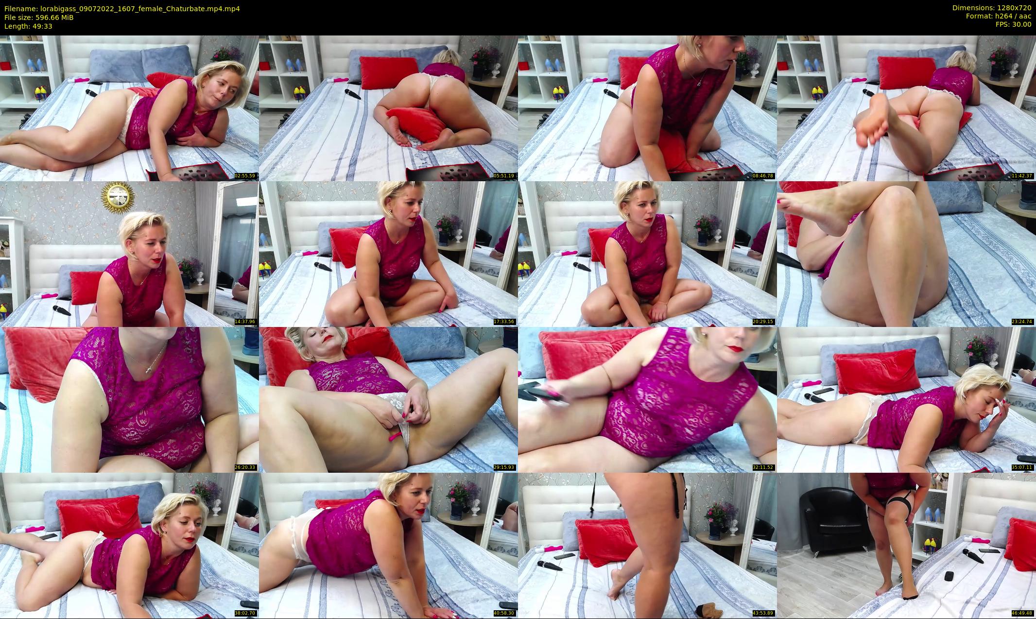 lorabigass — 50 minute Chaturbate female cam show recording, 720p, Jul 9, 2022