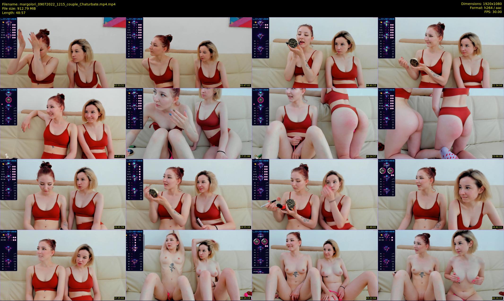 margolori — 49 minute Chaturbate couple cam show recording, 1080p, Jul 9, 2022