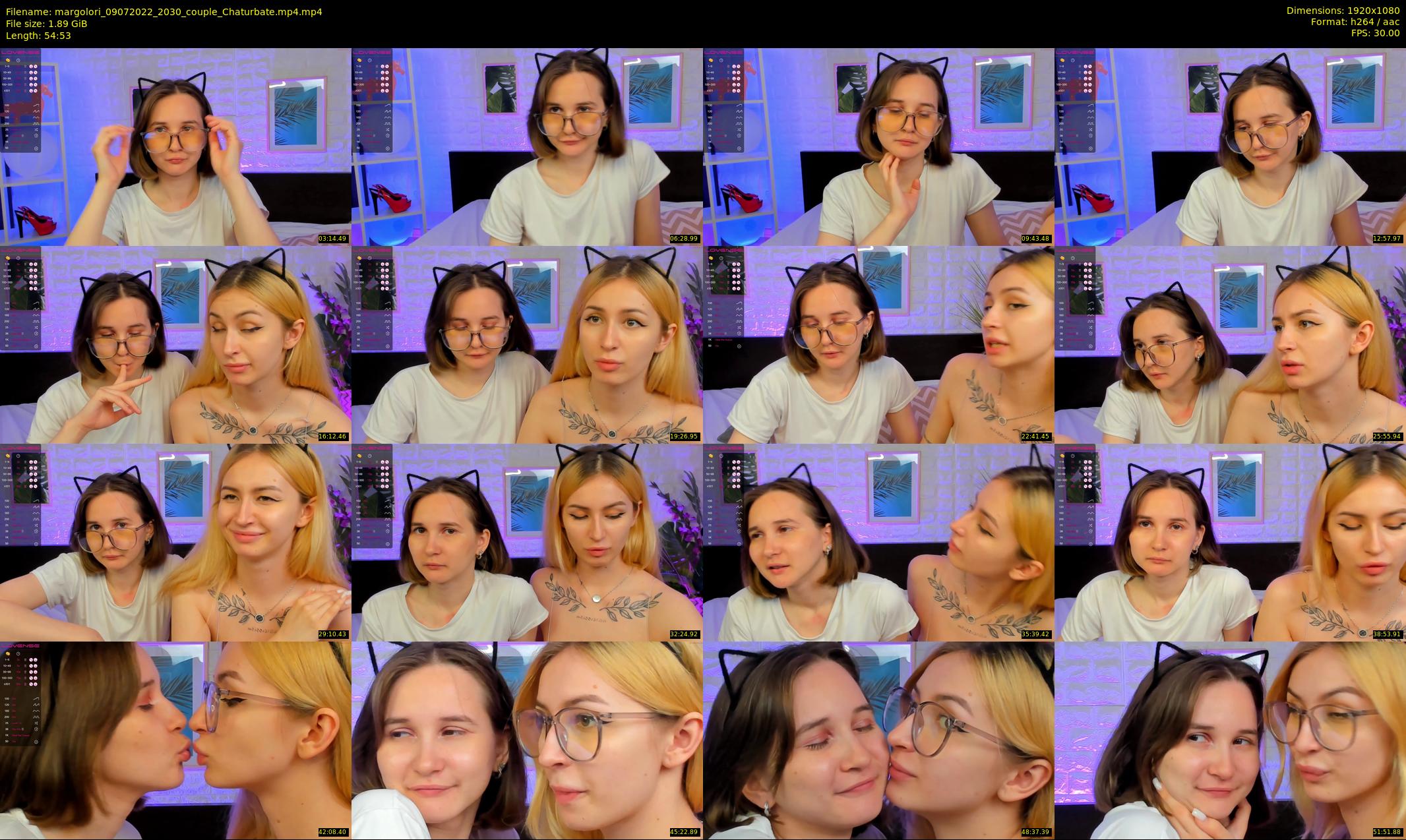 margolori — 55 minute Chaturbate couple cam show recording, 1080p, Jul 9, 2022