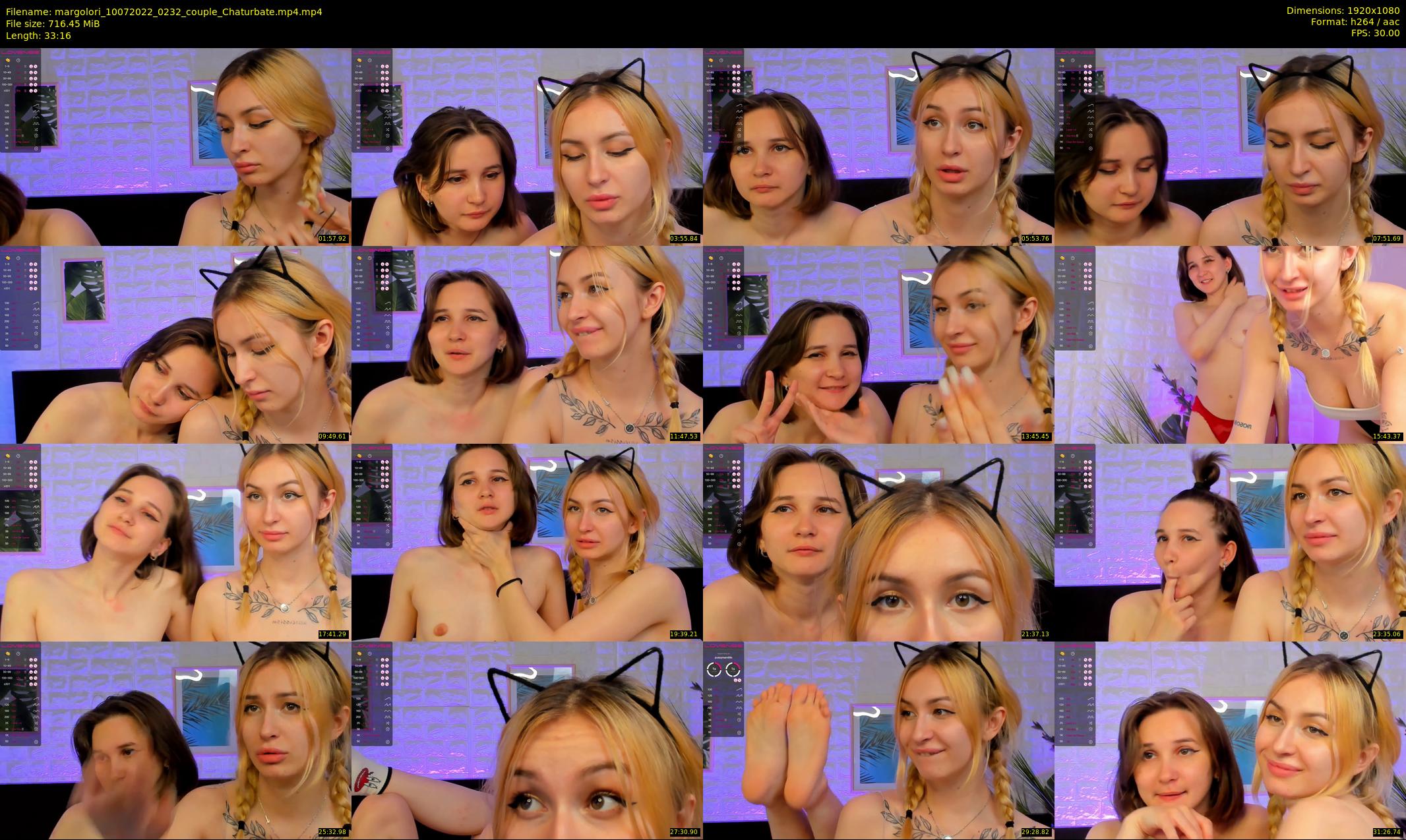 margolori — 34 minute Chaturbate couple cam show recording, 1080p, Jul 10, 2022