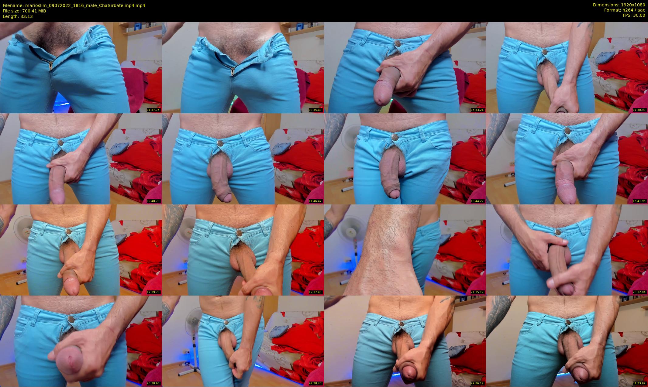 marioslim — 34 minute Chaturbate male cam show recording, 1080p, Jul 9, 2022