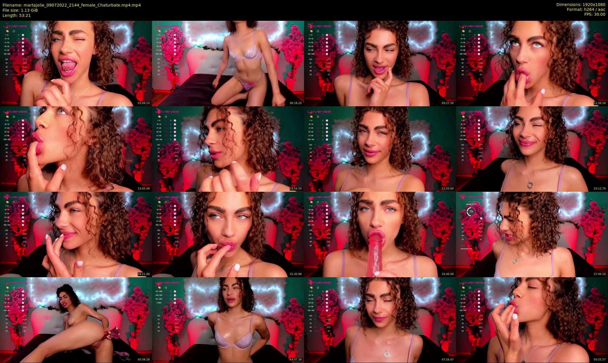 martajolie — 54 minute Chaturbate female cam show recording, 1080p, Jul 9, 2022