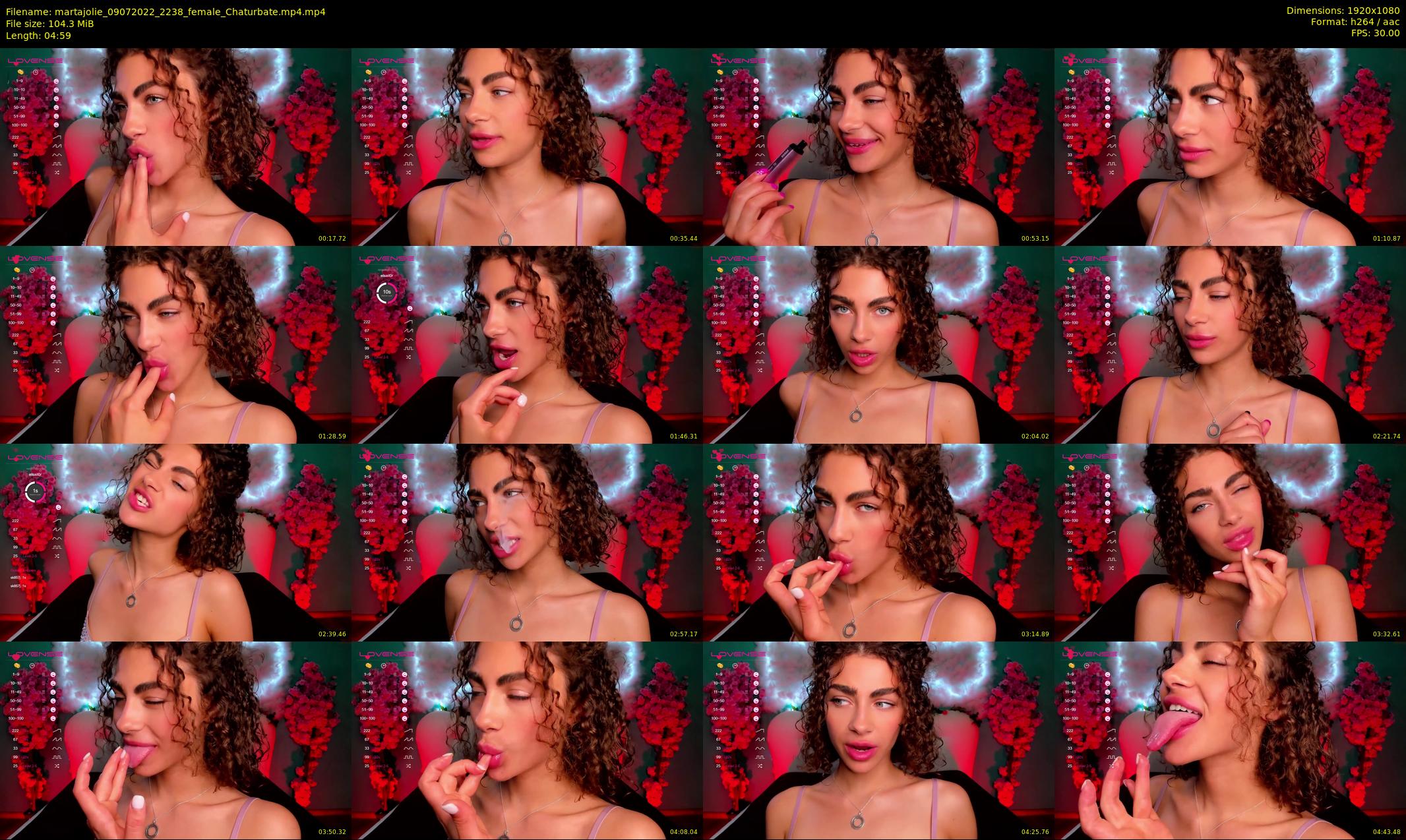 martajolie — 5 minute Chaturbate female cam show recording, 1080p, Jul 9, 2022