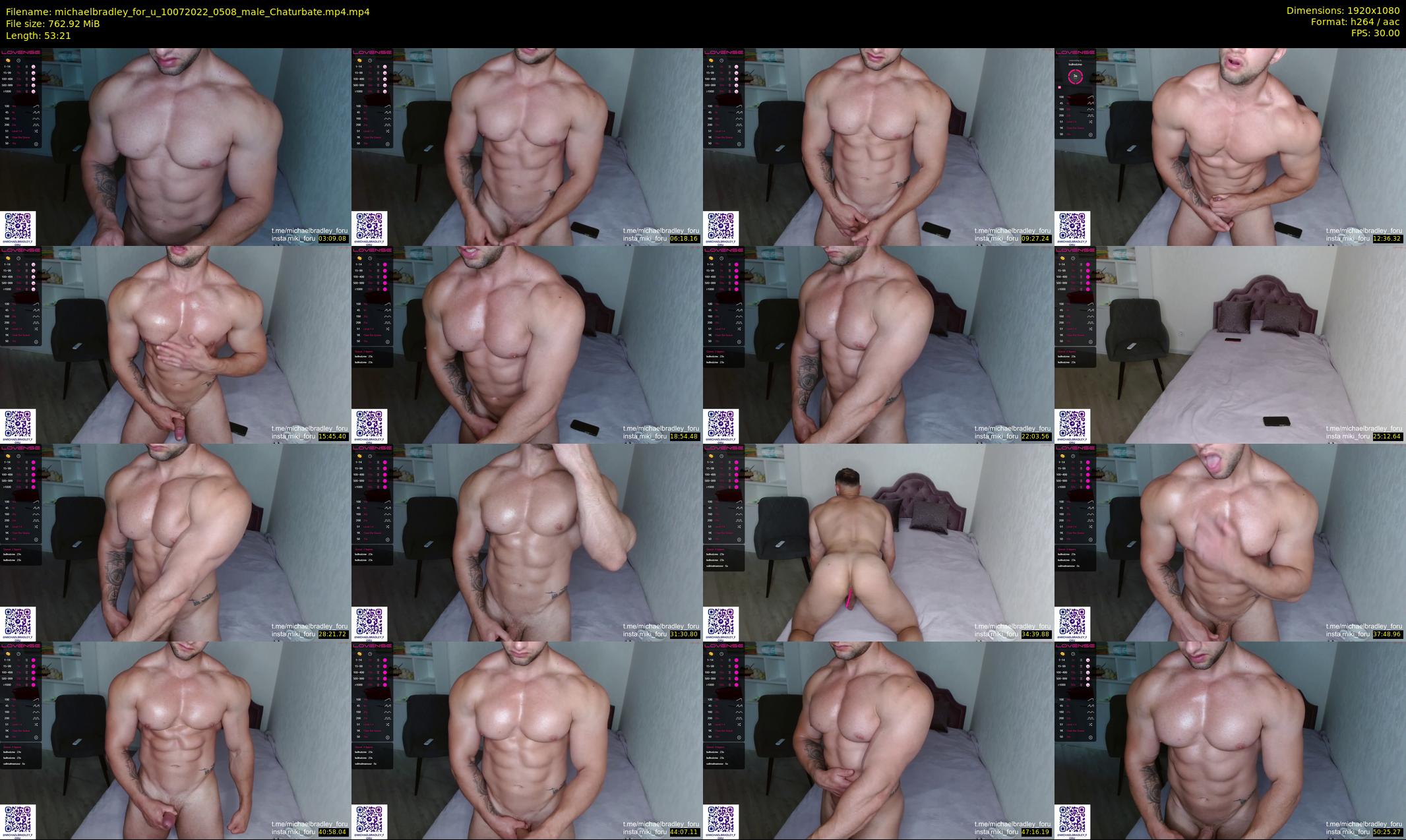 michaelbradley_for_u — 54 minute Chaturbate male cam show recording, 1080p, Jul 10, 2022