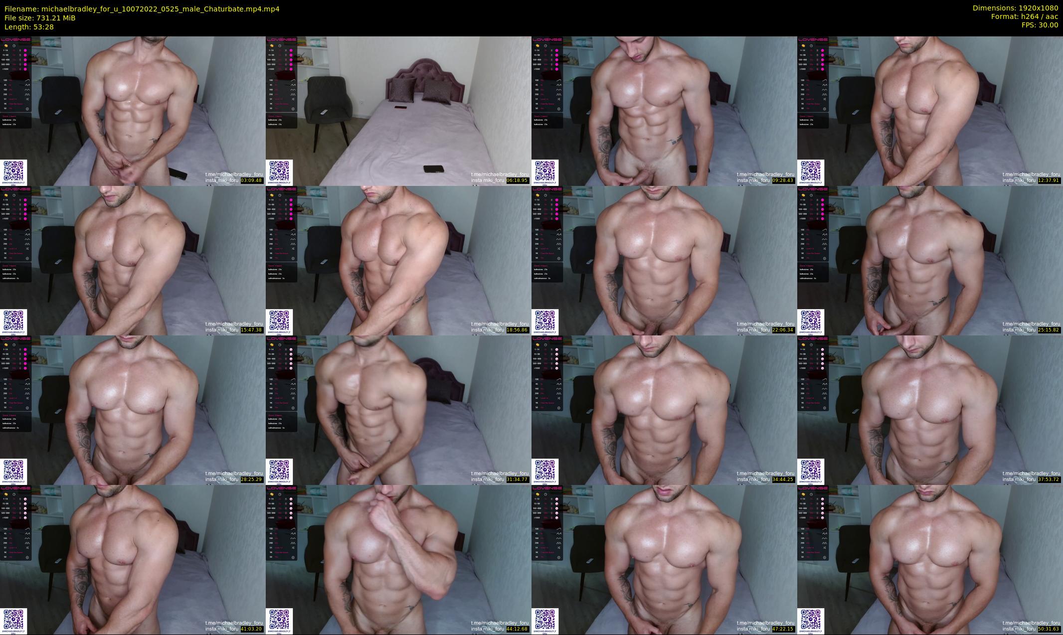 michaelbradley_for_u — 54 minute Chaturbate male cam show recording, 1080p, Jul 10, 2022