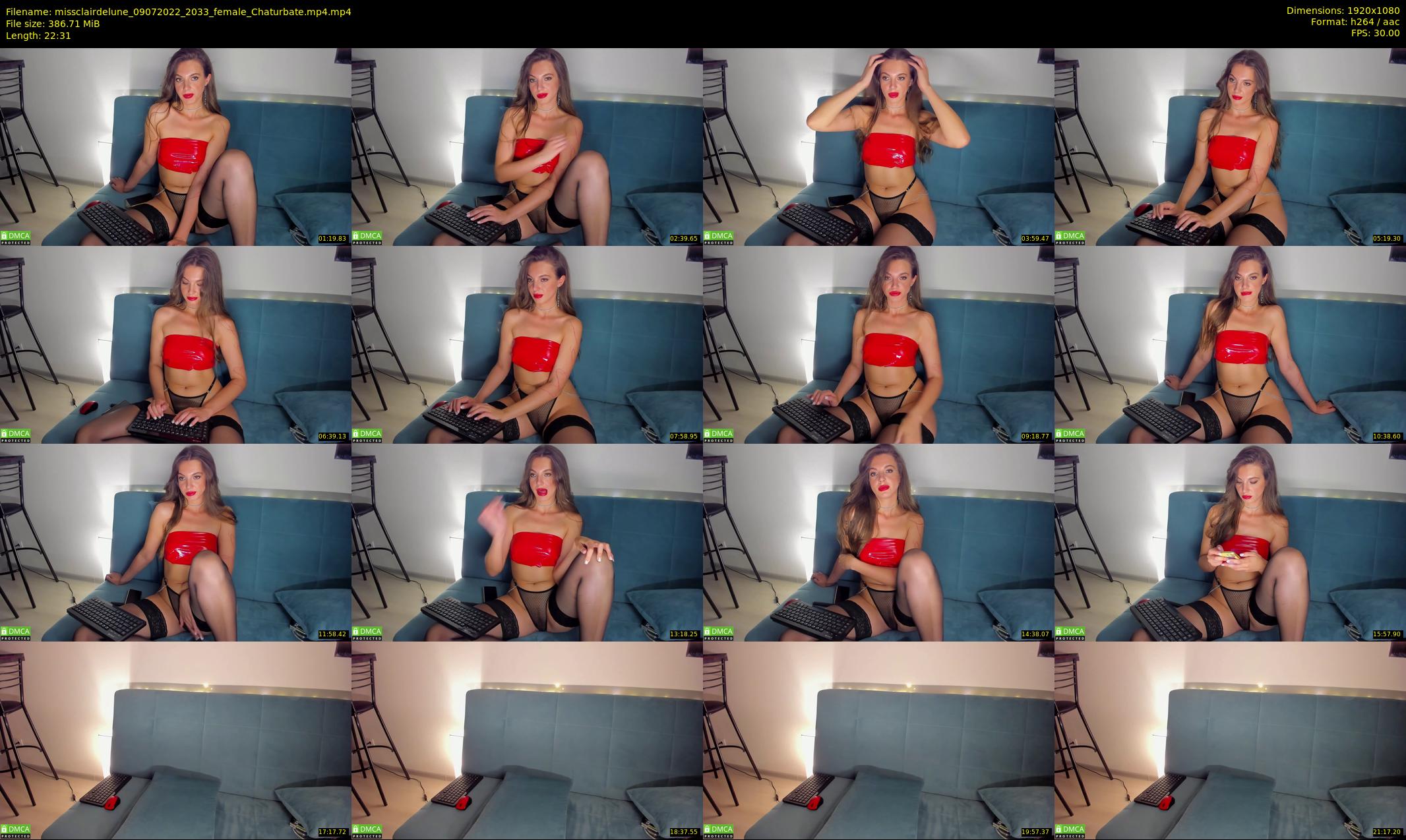 missclairdelune — 23 minute Chaturbate female cam show recording, 1080p, Jul 9, 2022