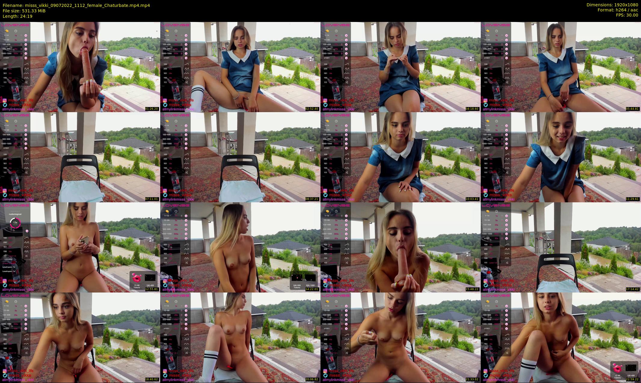 misss_vikki — 25 minute Chaturbate female cam show recording, 1080p, Jul 9, 2022