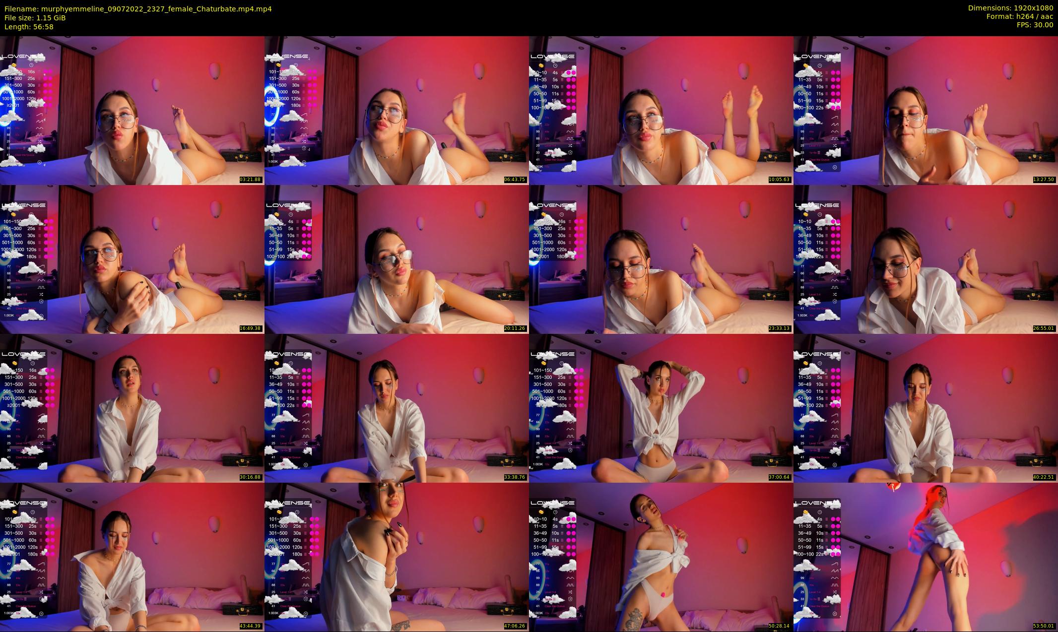 murphyemmeline — 57 minute Chaturbate female cam show recording, 1080p, Jul 9, 2022