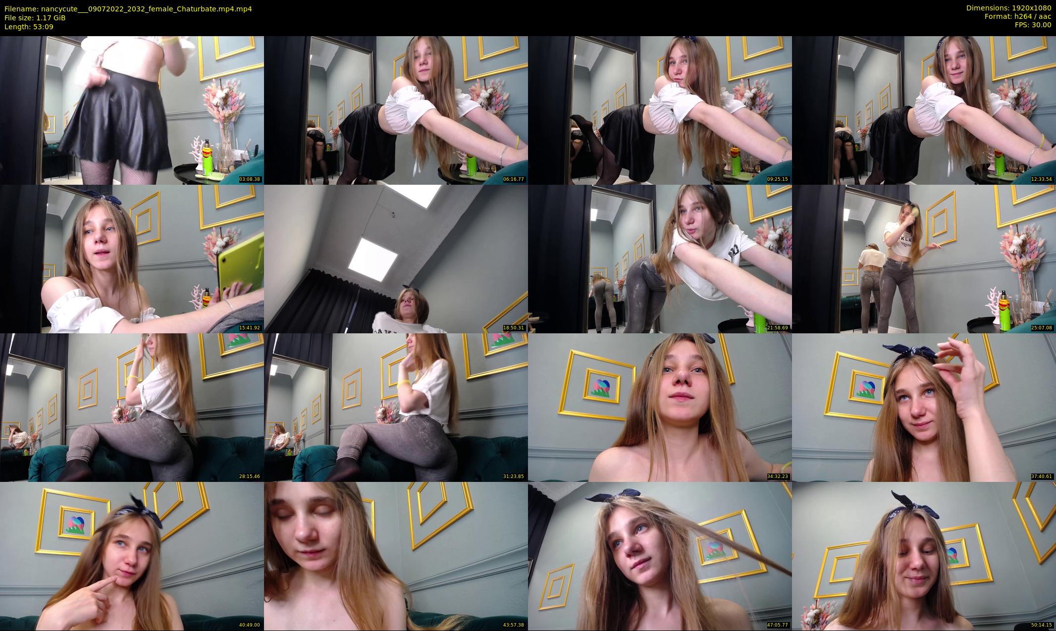 nancycute__ — 54 minute Chaturbate female cam show recording, 1080p, Jul 9, 2022